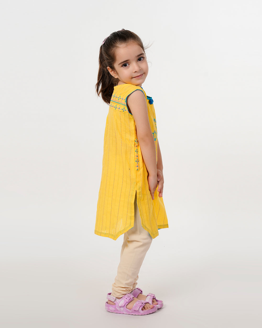 Eminent Girls Embroidered Kurti - Yellow, Girls Kurti, Eminent, Chase Value