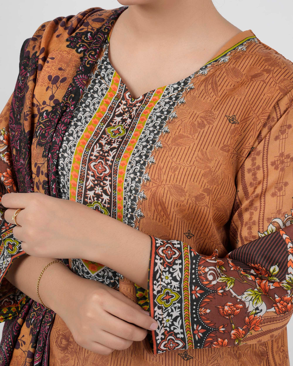 Gul Jee Shahzaib Women 3-Piece Unstitched Suit - 4, Women, 3Pcs Shalwar Suit, Chase Value, Chase Value