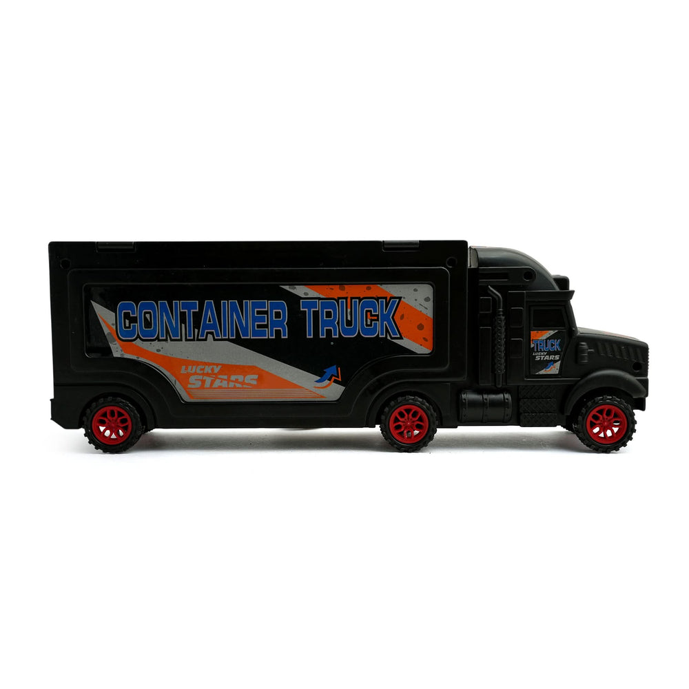 Slide Container Truck With 6 Pieces Slided Cars, Die-cast Model Car, Chase Value, Chase Value