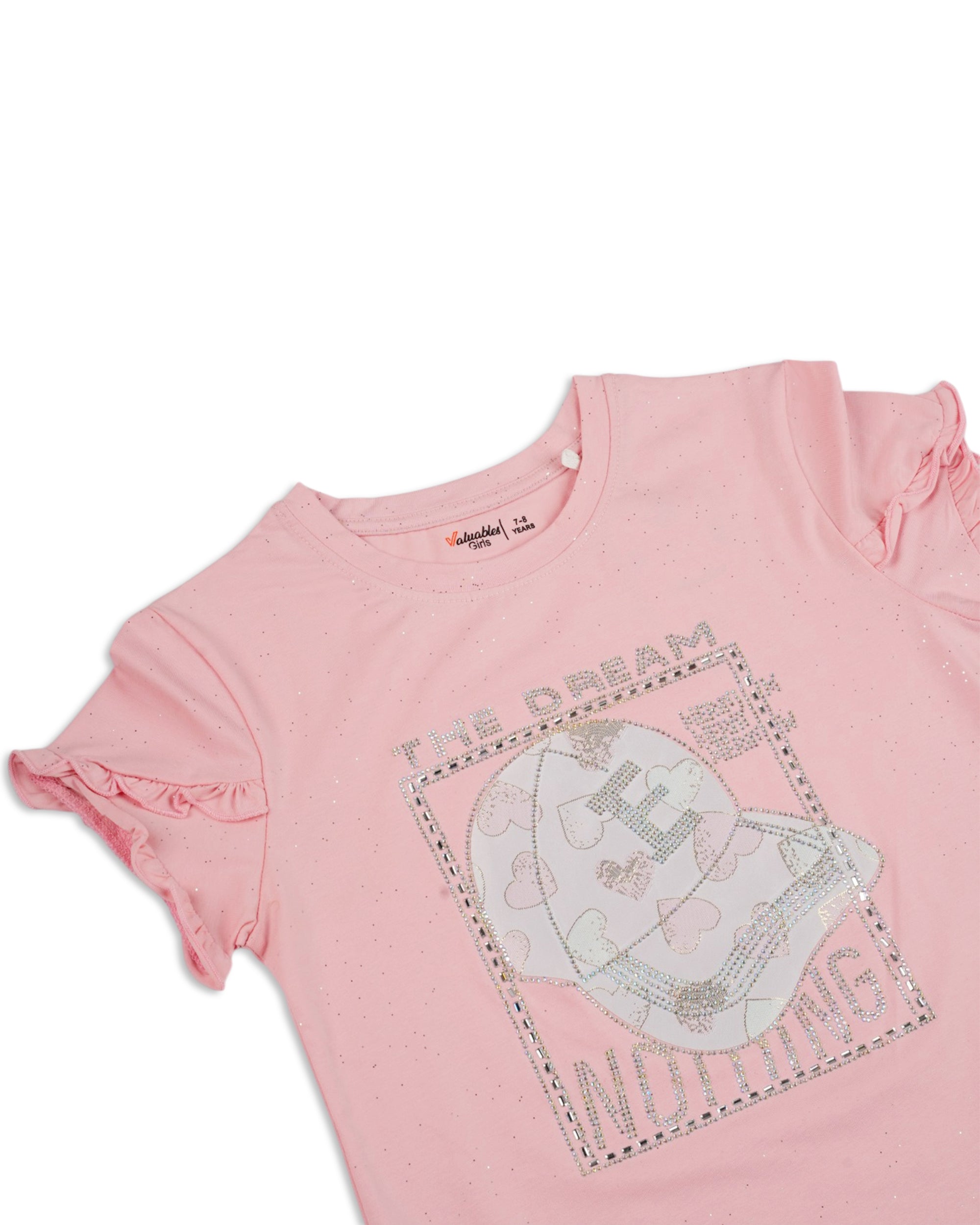 Valuables Girls' Half Sleeves T-Shirt, Girls T-Shirts, Valuables, Chase Value
