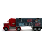 Slided Container Truck With 6Pcs Slided Racing Cars 1220 - Red, Die-cast Model Car, Chase Value, Chase Value