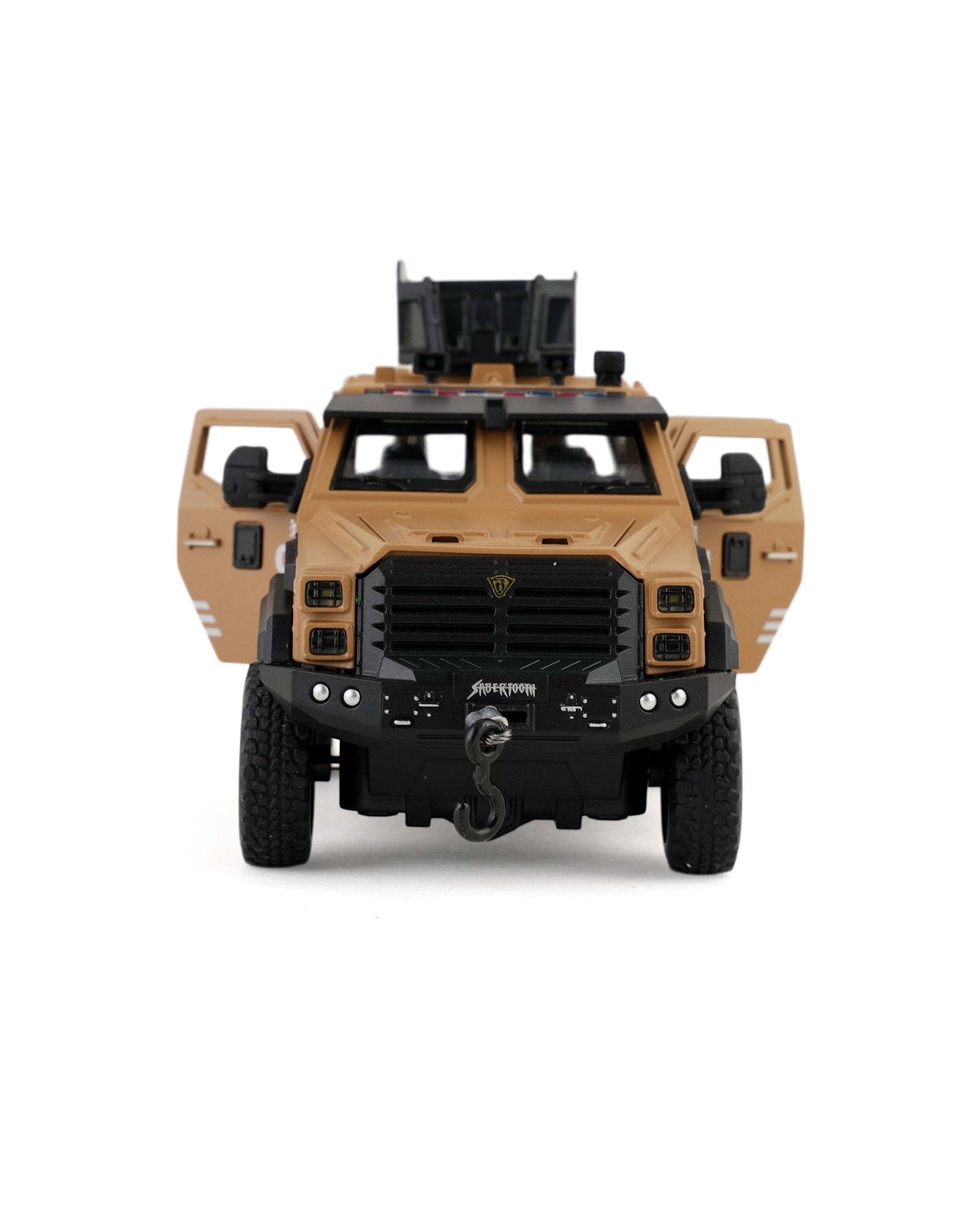 Die Cast 1:32 Jeep Saber Toothed Tiger With Light