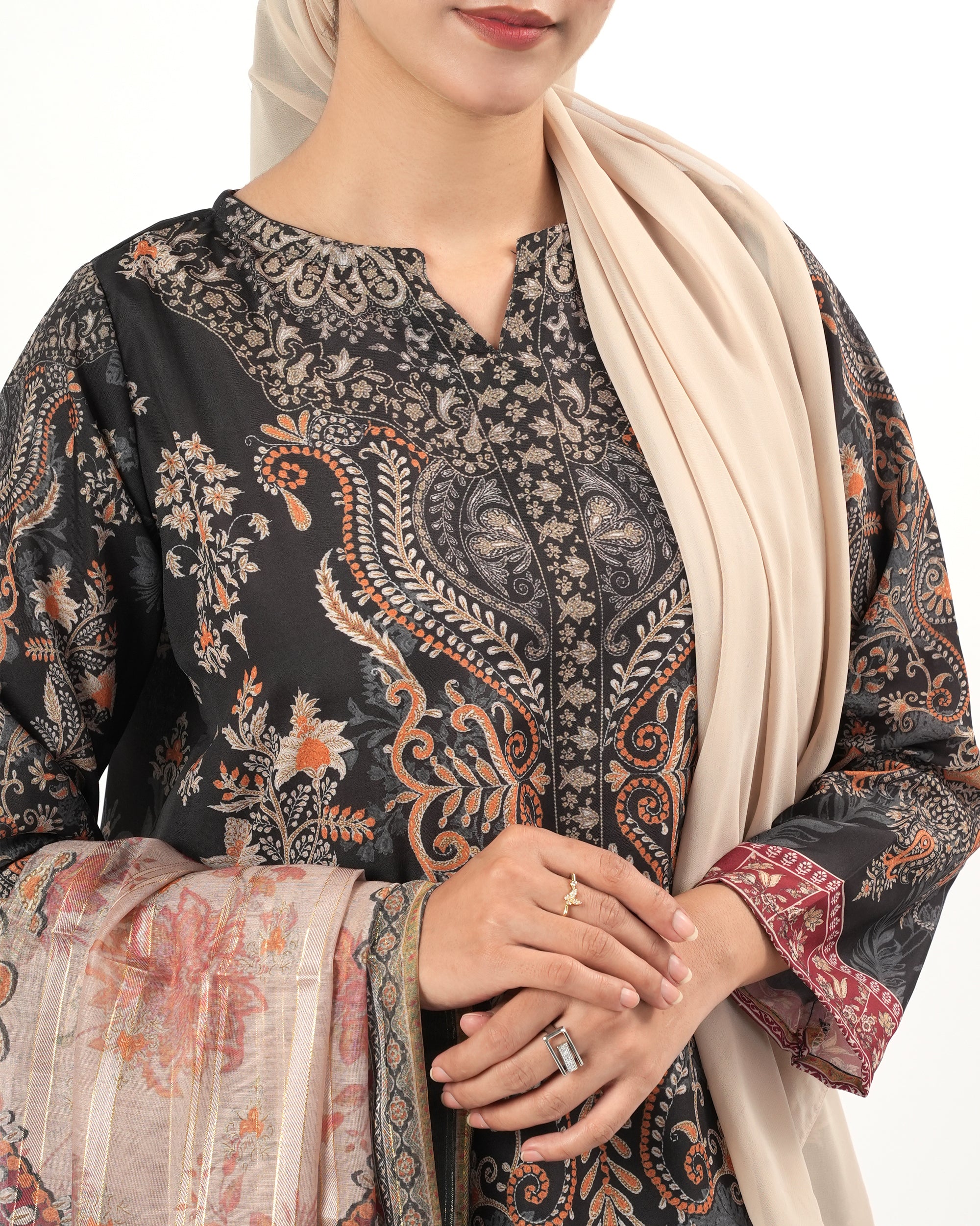 Valuables Women's Printed 3 Pc Suit