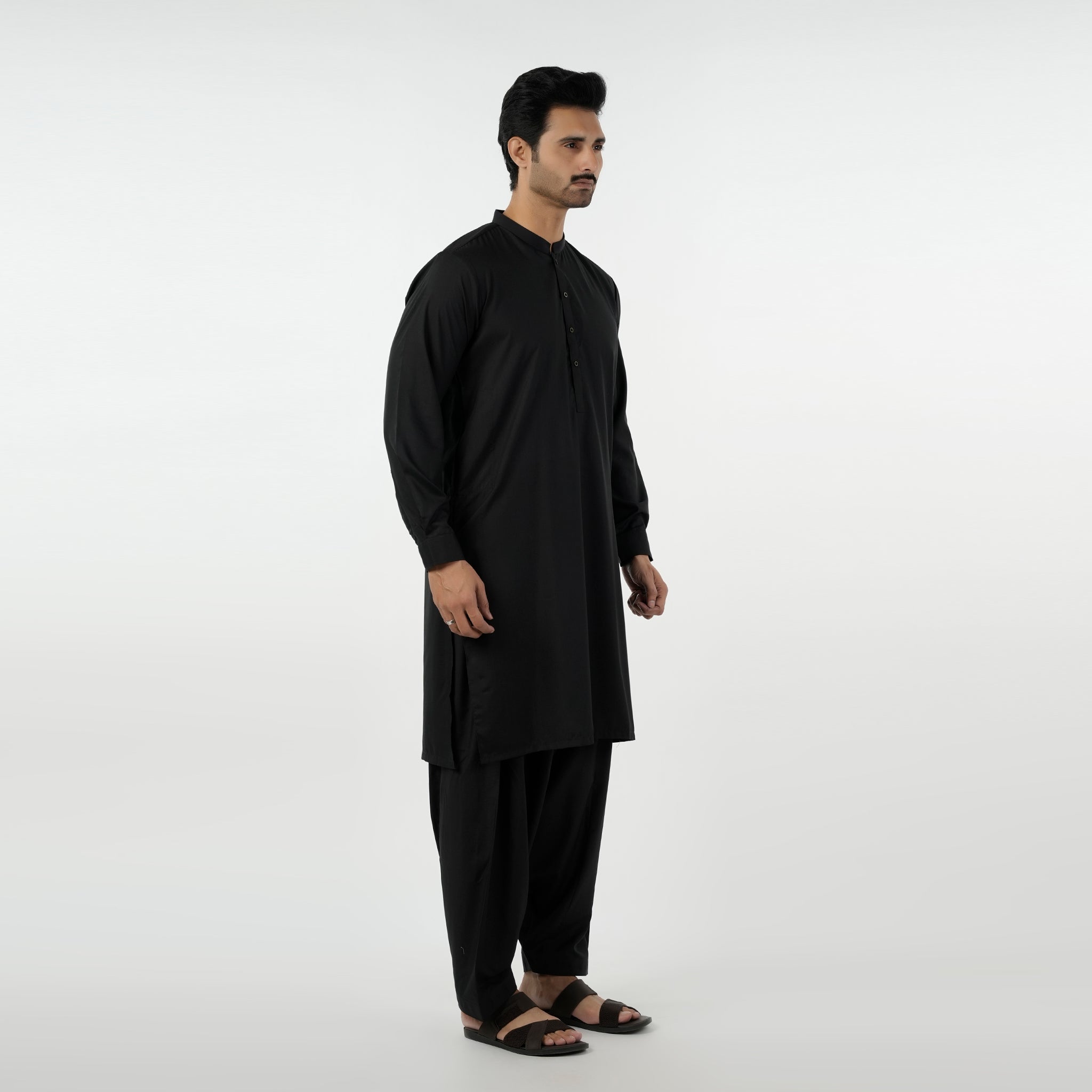 Eminent Men's Kurta Plain Shalwar Suit - Black, Men's Shalwar Kameez, Eminent, Chase Value