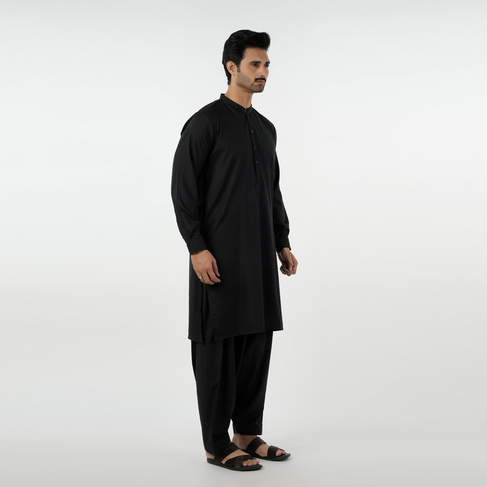 Eminent Men's Kurta Plain Shalwar Suit - Black, Men's Shalwar Kameez, Eminent, Chase Value