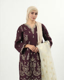 Valuables Women's Embroidered 3Pc Suit