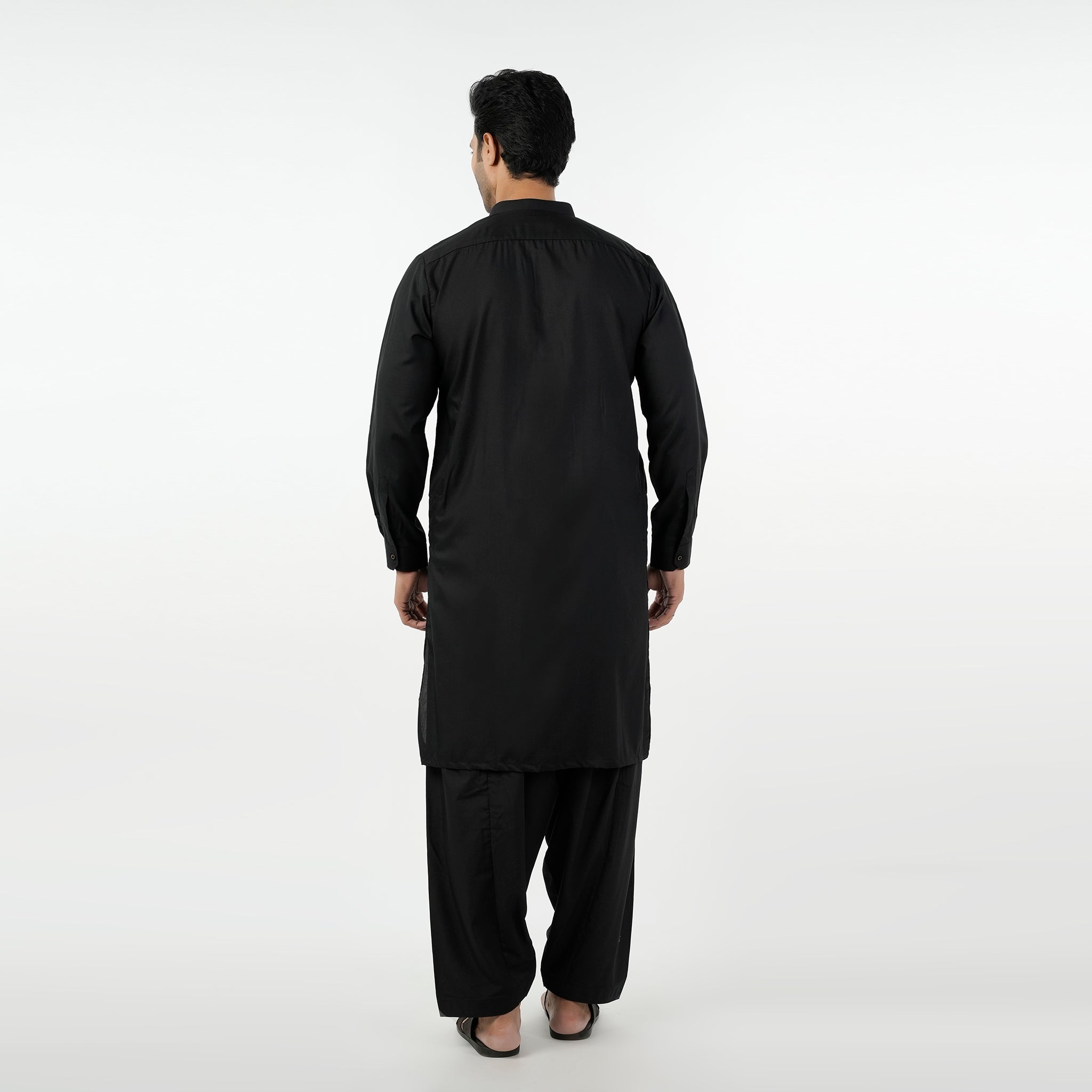 Eminent Men's Kurta Plain Shalwar Suit - Black, Men's Shalwar Kameez, Eminent, Chase Value
