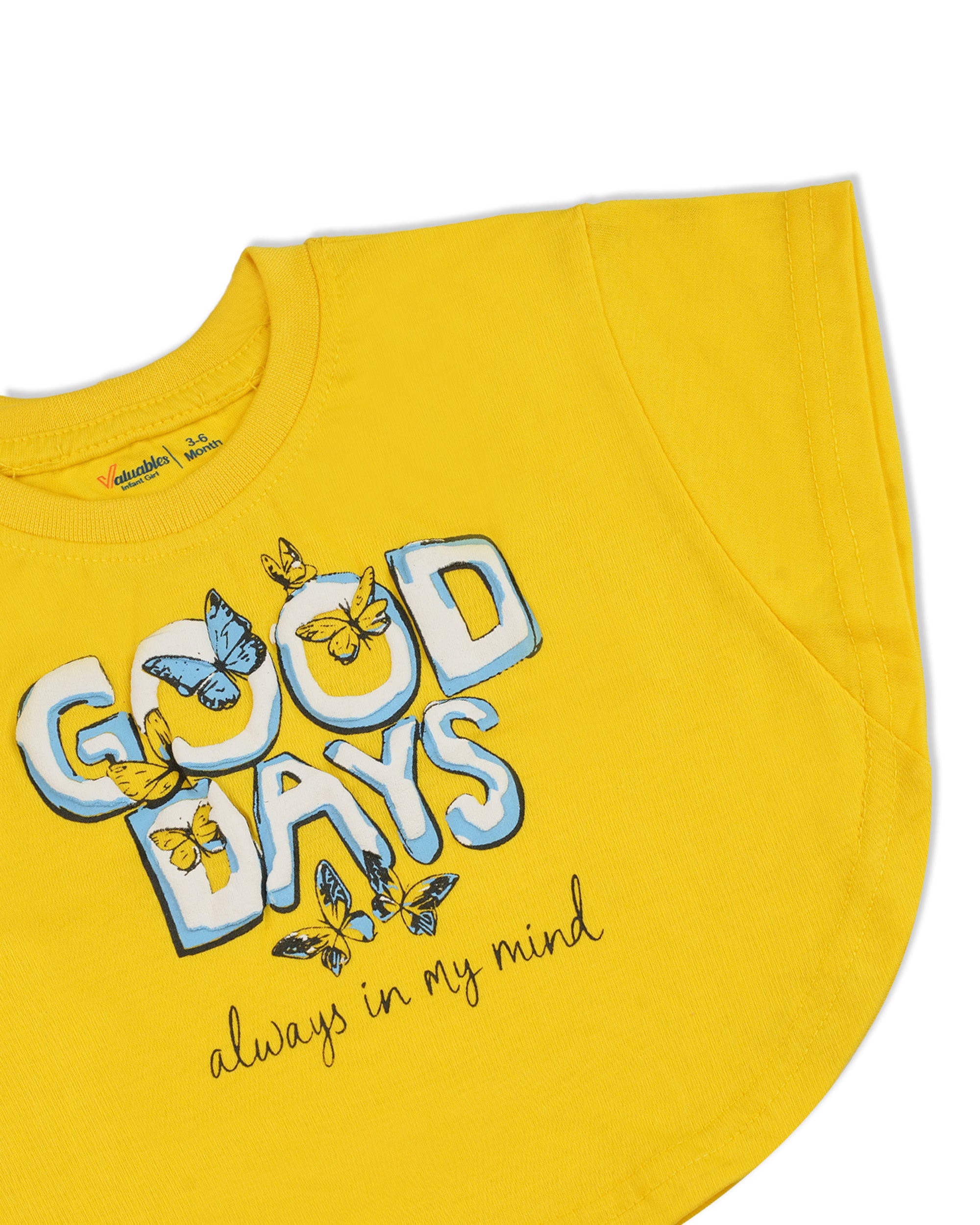 Valuables Newborn Girls Loose Fit T-Shirt, Newborn Girls T-Shirts, Chase Value, Chase Value