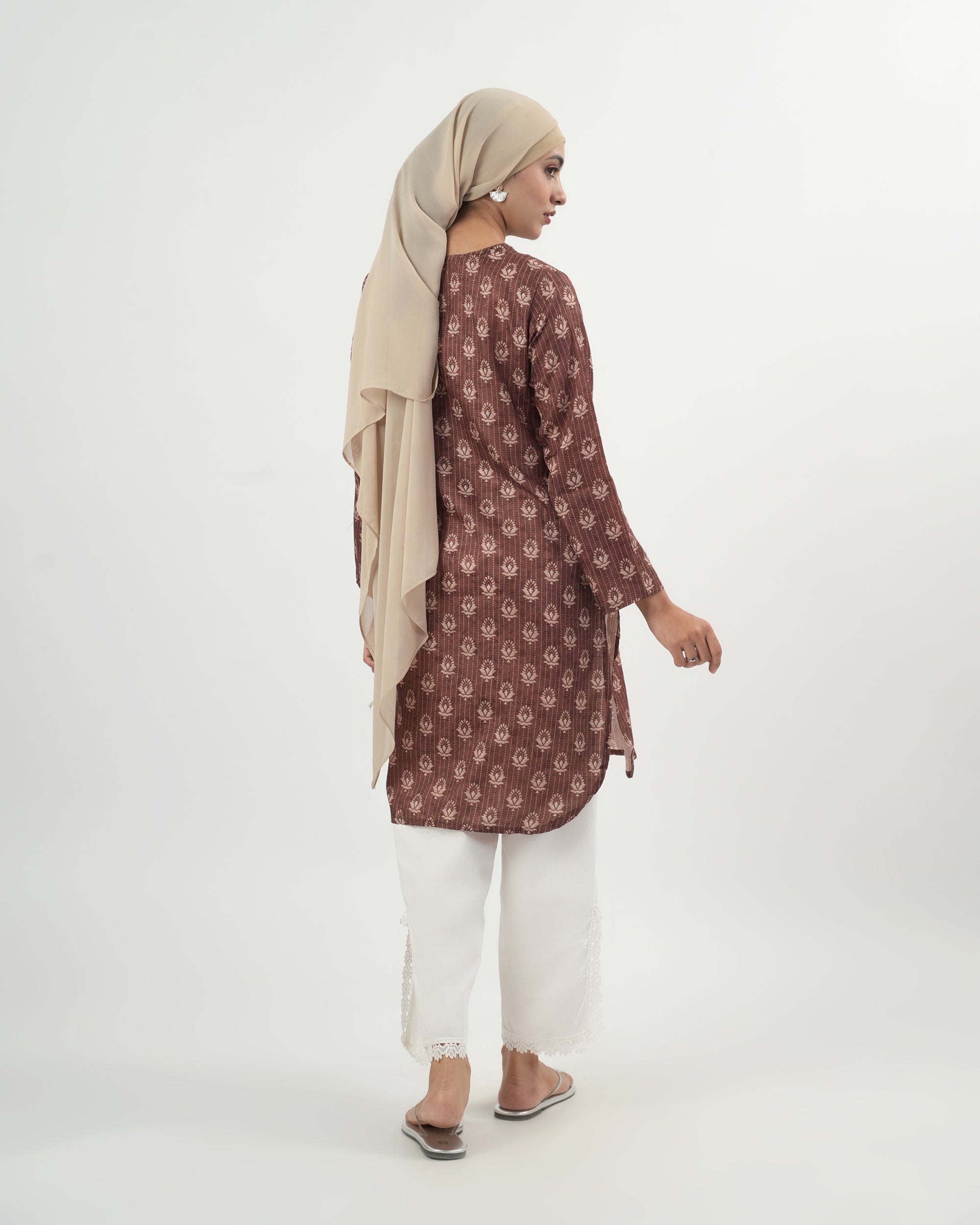 Valuables Women's Printed Jacquard Kurti