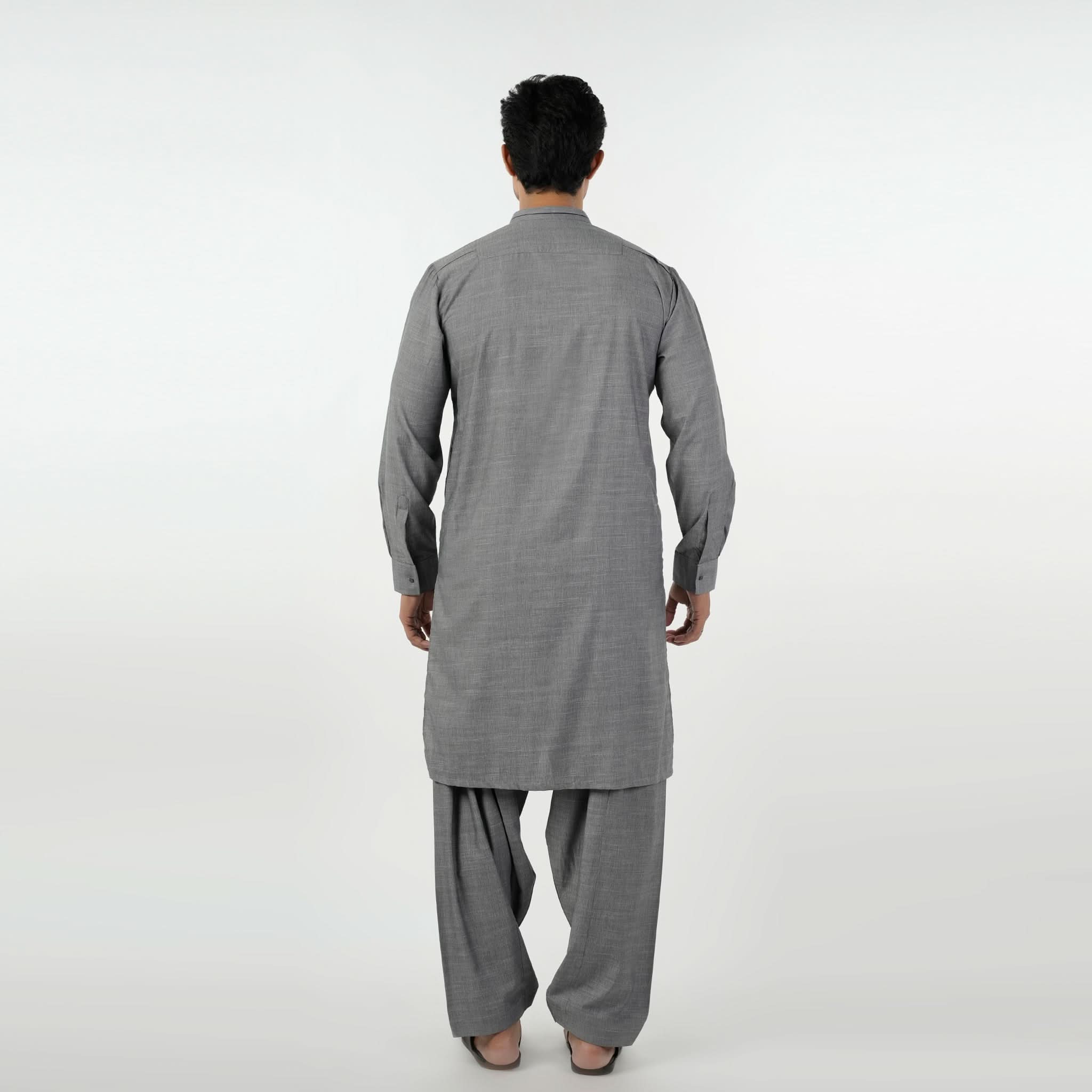 Eminent Men's Kurta Shalwar Suit - Dark Grey, Men's Shalwar Kameez, Eminent, Chase Value