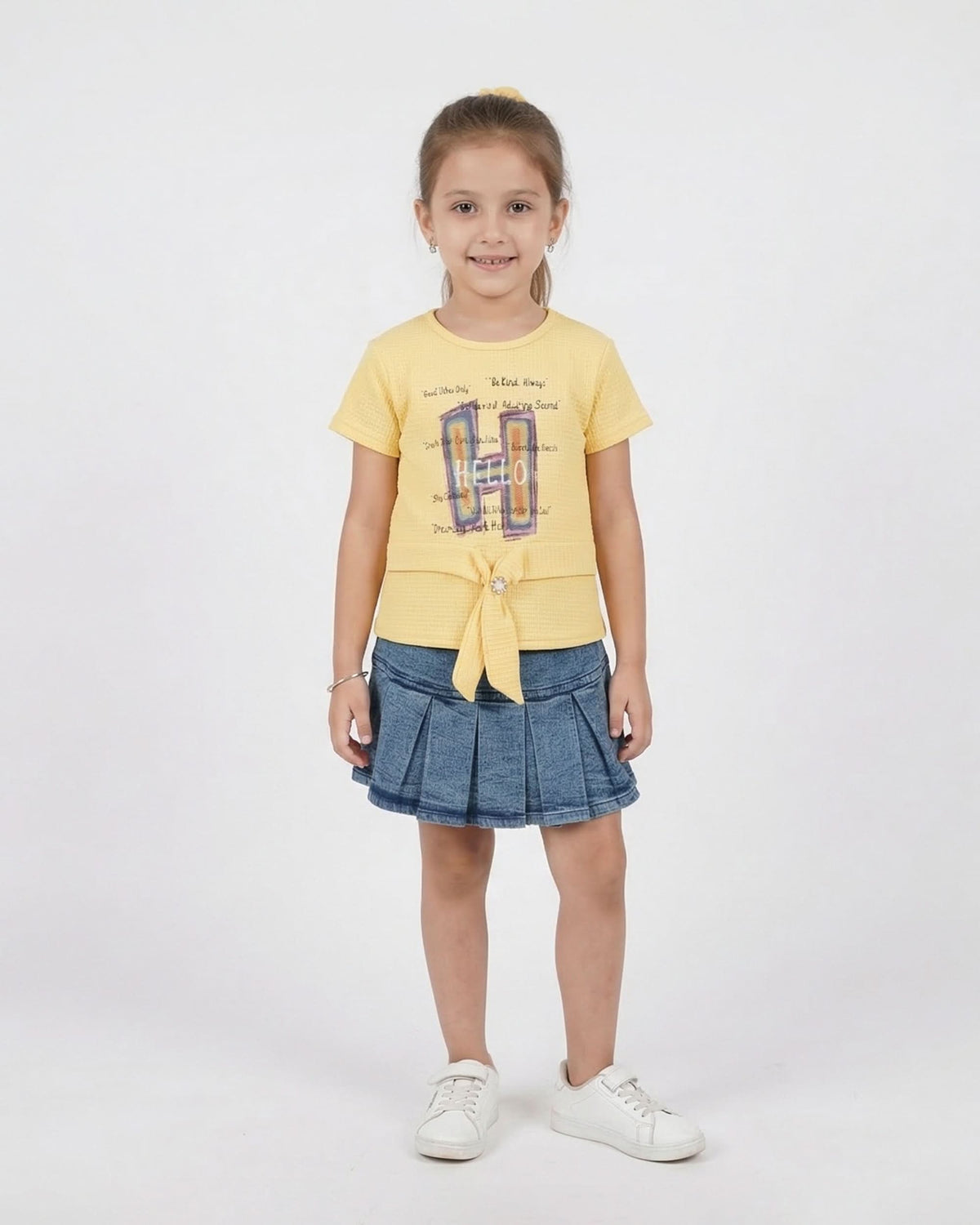 Valuables Girls Half Sleeves Skirt Suit, Girls Half Sleeves Suit, Chase Value, Chase Value