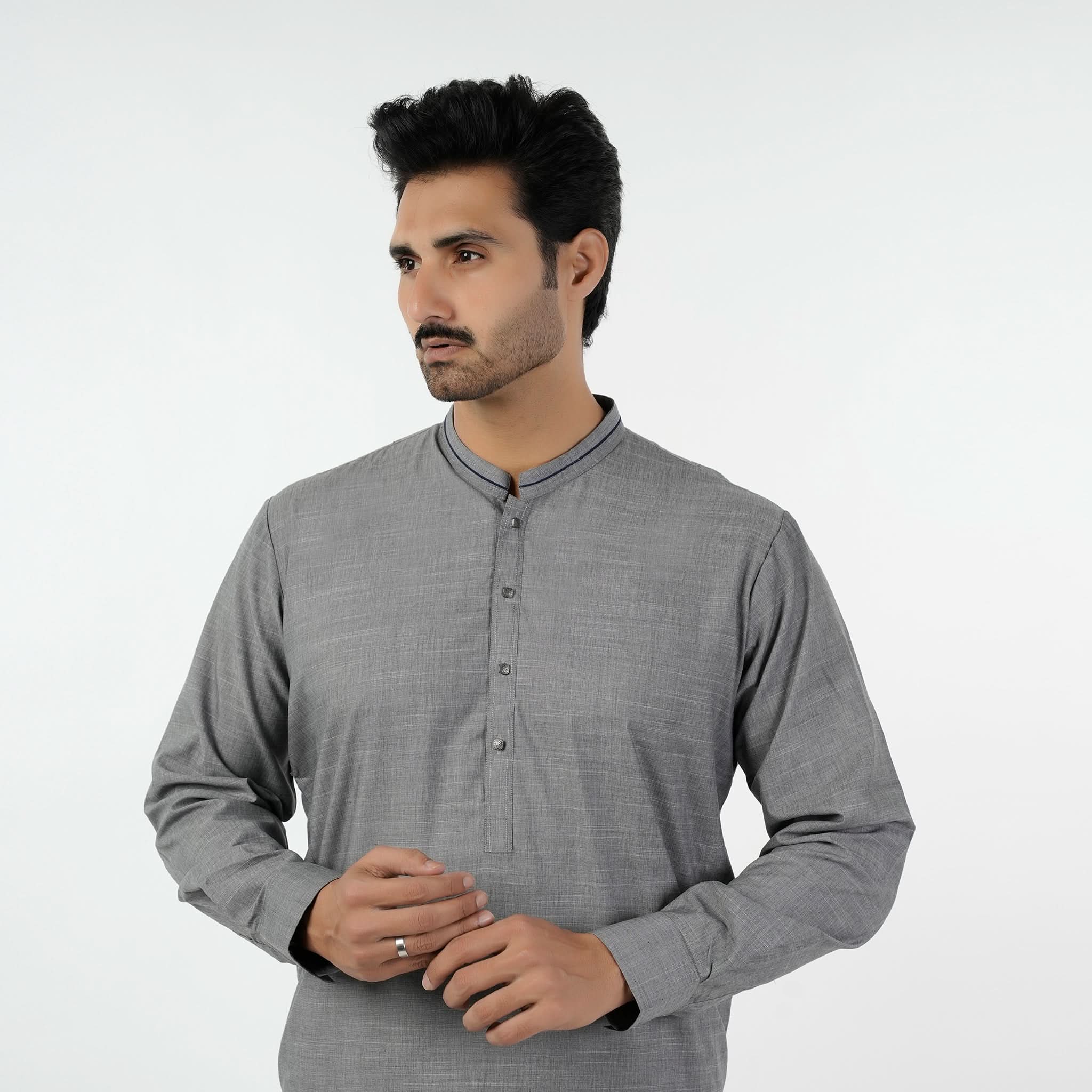 Eminent Men's Kurta Shalwar Suit - Dark Grey, Men's Shalwar Kameez, Eminent, Chase Value