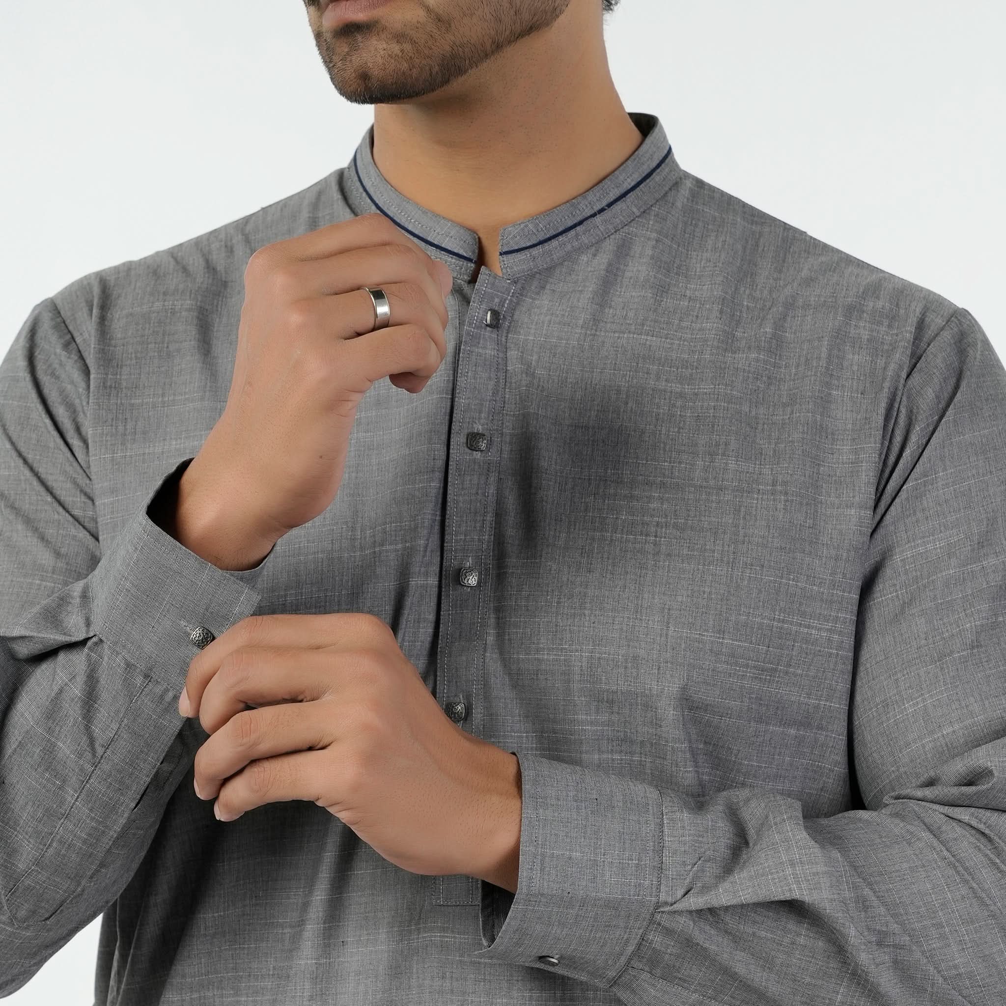Eminent Men's Kurta Shalwar Suit - Dark Grey, Men's Shalwar Kameez, Eminent, Chase Value