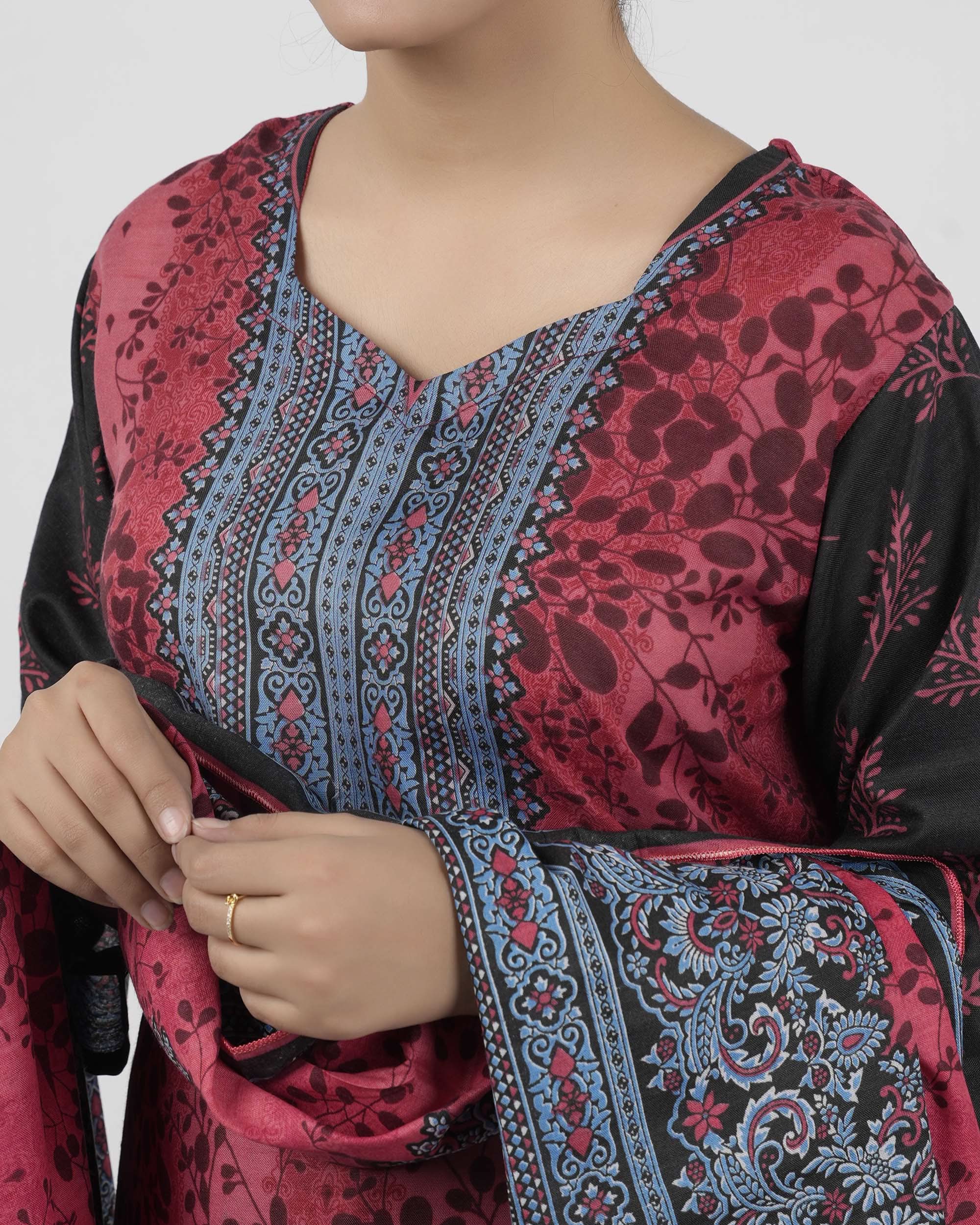 Gul Jee Shahzaib Women 3-Piece Unstitched Suit - 6, Women, 3Pcs Shalwar Suit, Chase Value, Chase Value