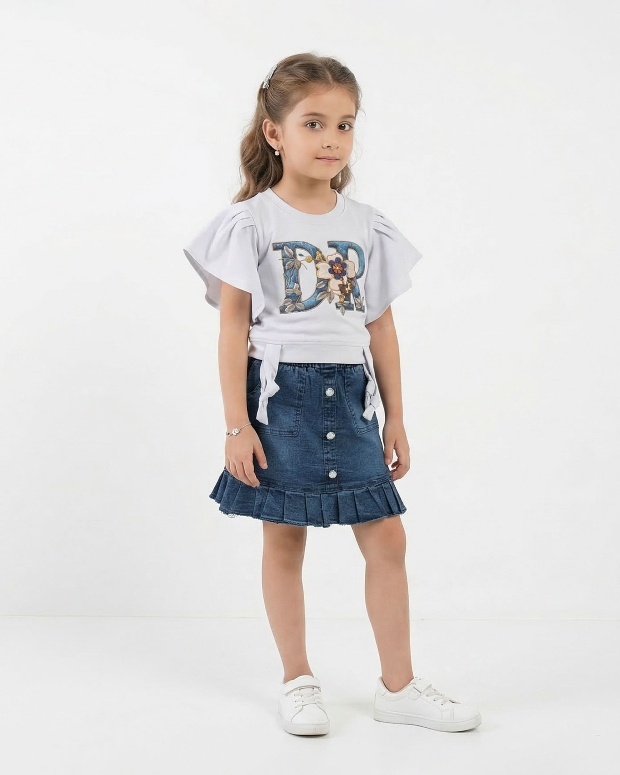 Valuables Girls Half Sleeves Skirt Suit, Girls Half Sleeves Suit, Chase Value, Chase Value
