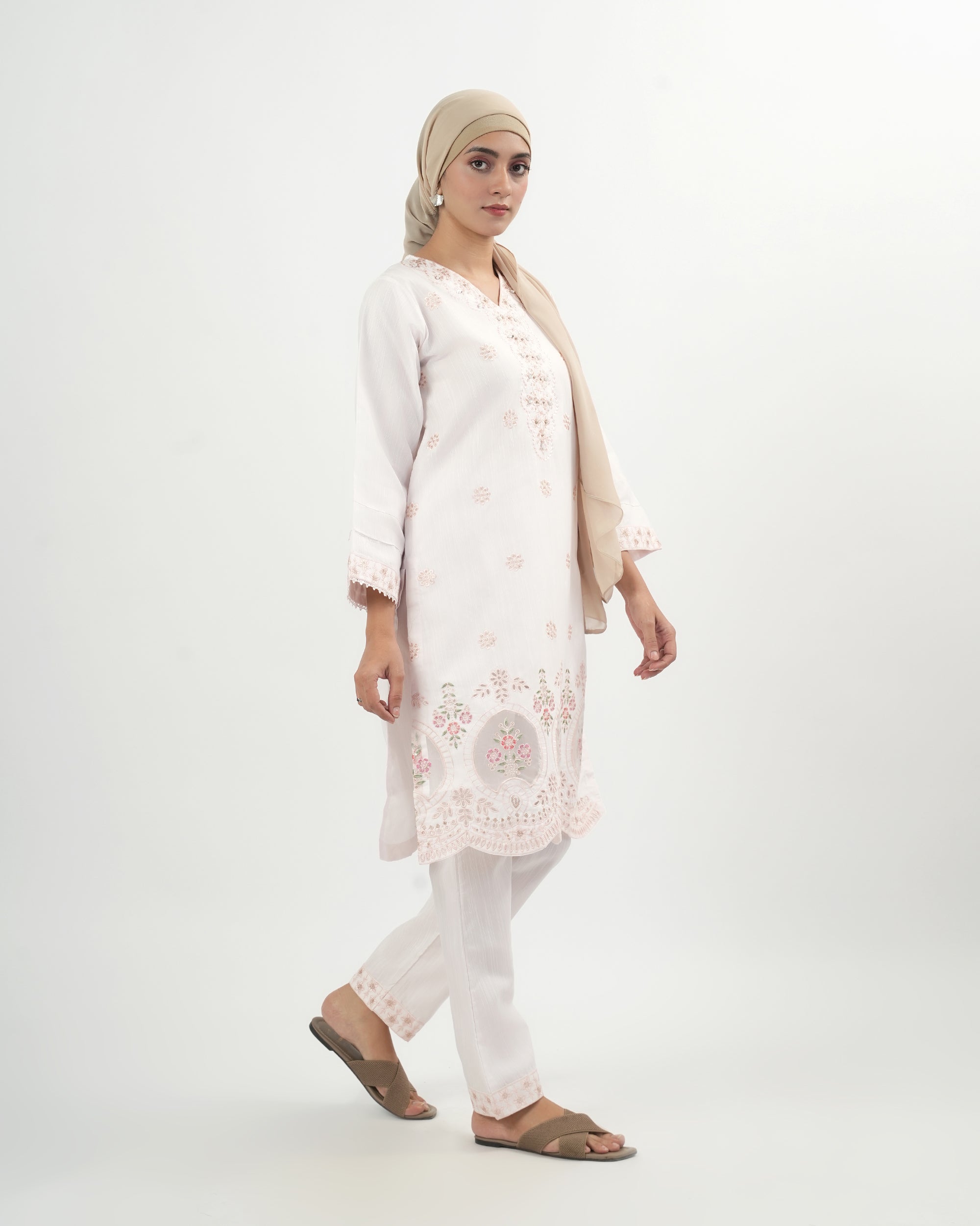 Valuables Women's Embroidered 2Pc Suit