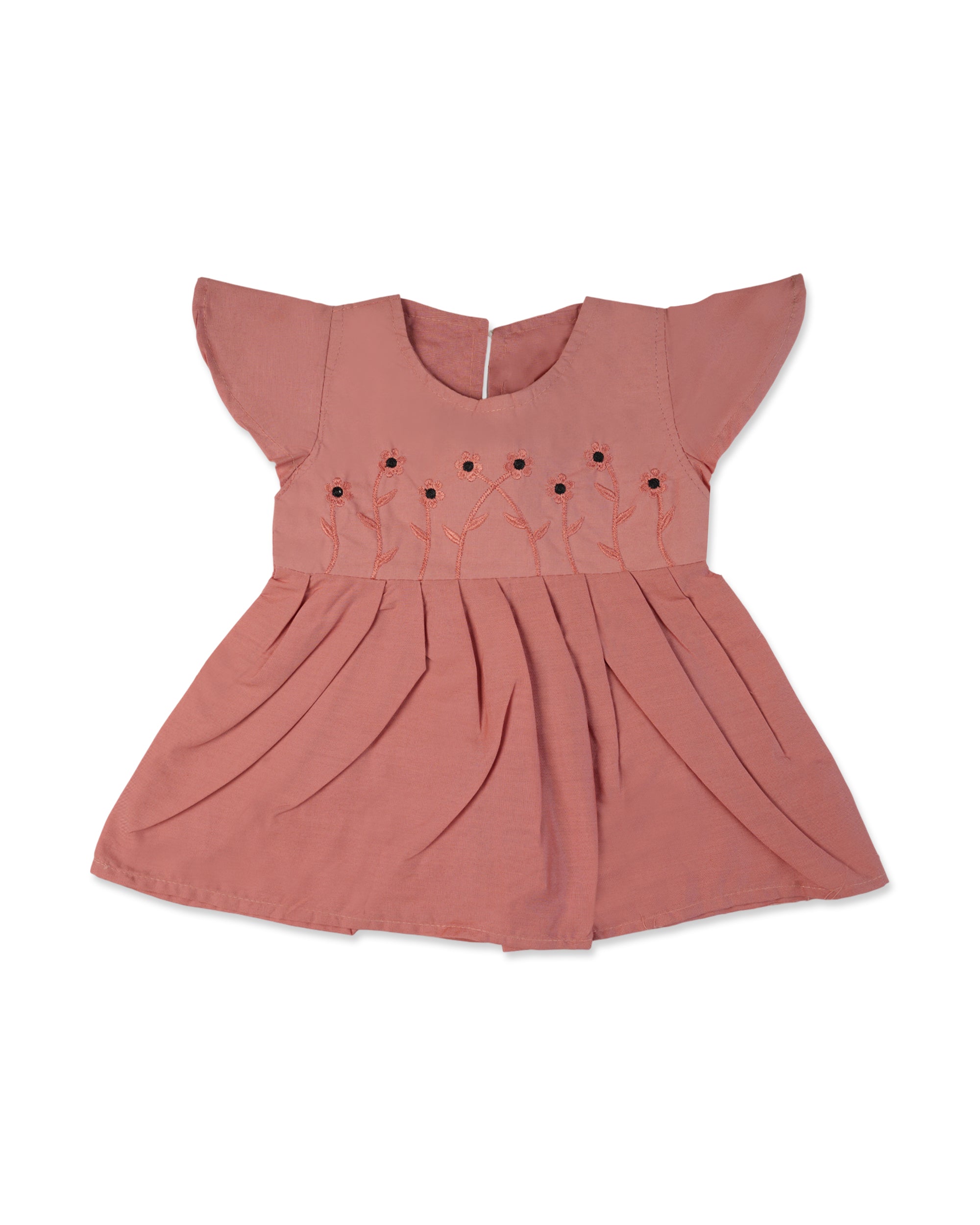 Newborn Girls Embroidered Half Sleeves Frock, Newborn Girls Frocks, Chase Value, Chase Value