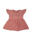 Newborn Girls Embroidered Half Sleeves Frock, Newborn Girls Frocks, Chase Value, Chase Value