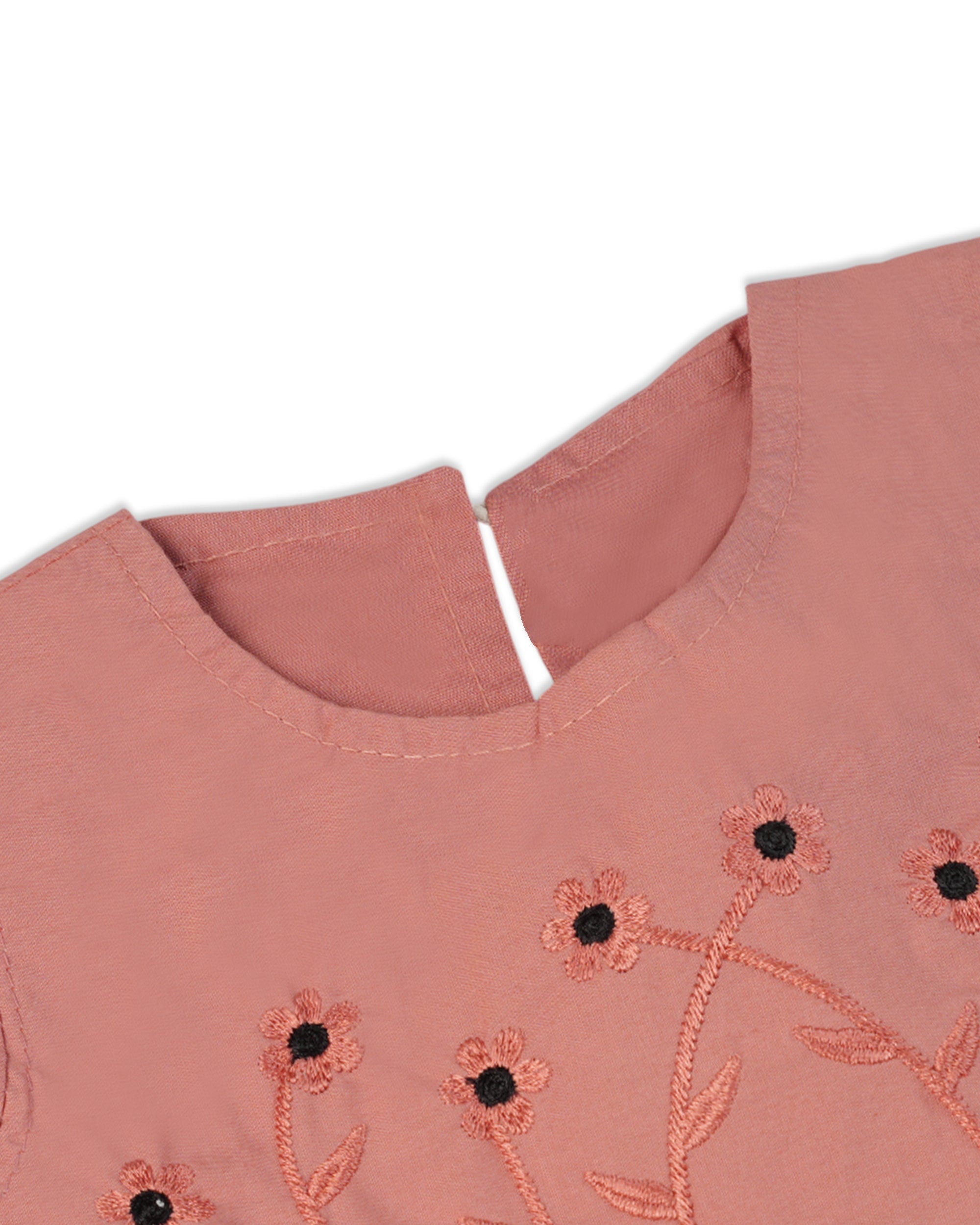 Newborn Girls Embroidered Half Sleeves Frock, Newborn Girls Frocks, Chase Value, Chase Value