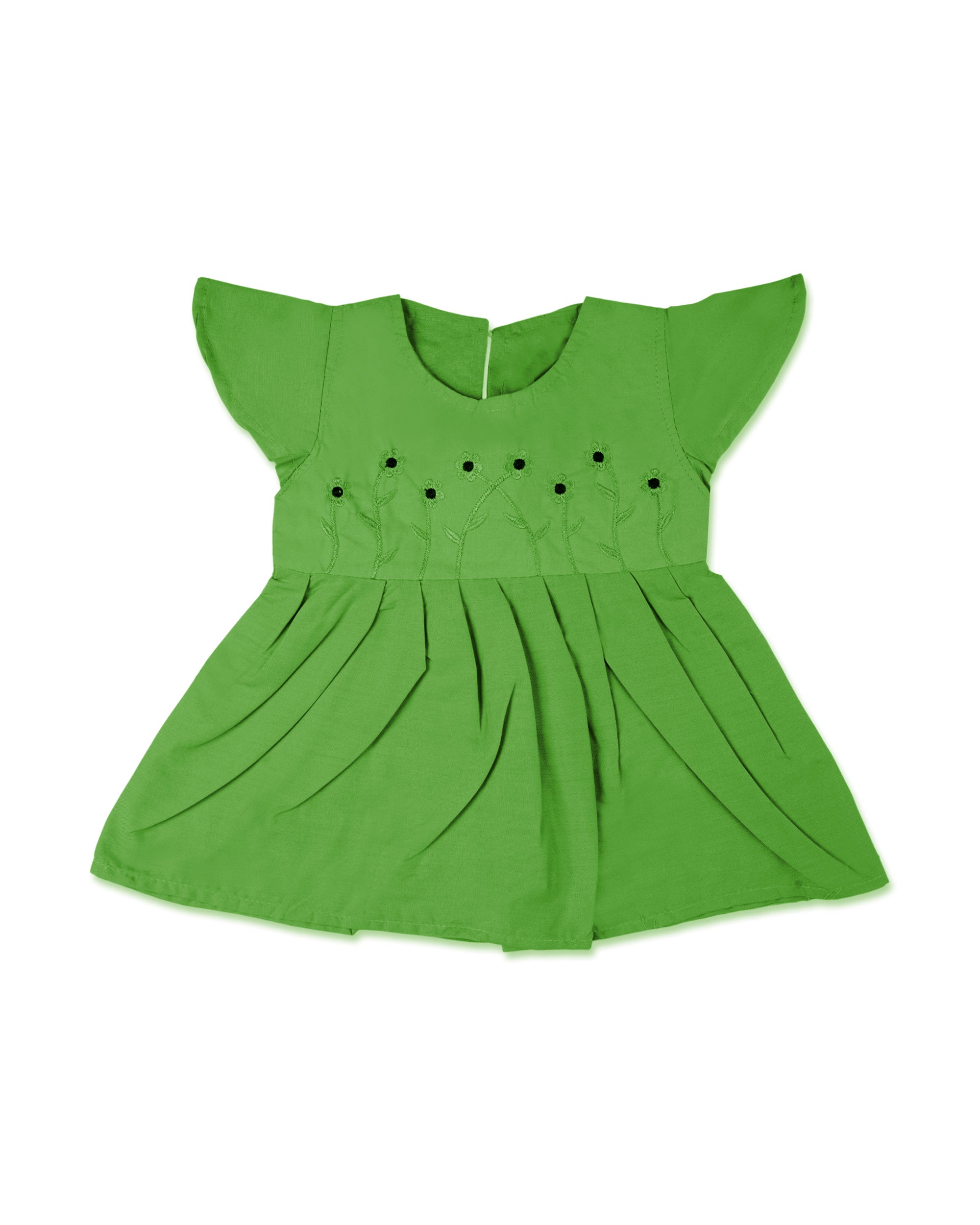 Newborn Girls Embroidered Half Sleeves Frock, Newborn Girls Frocks, Chase Value, Chase Value