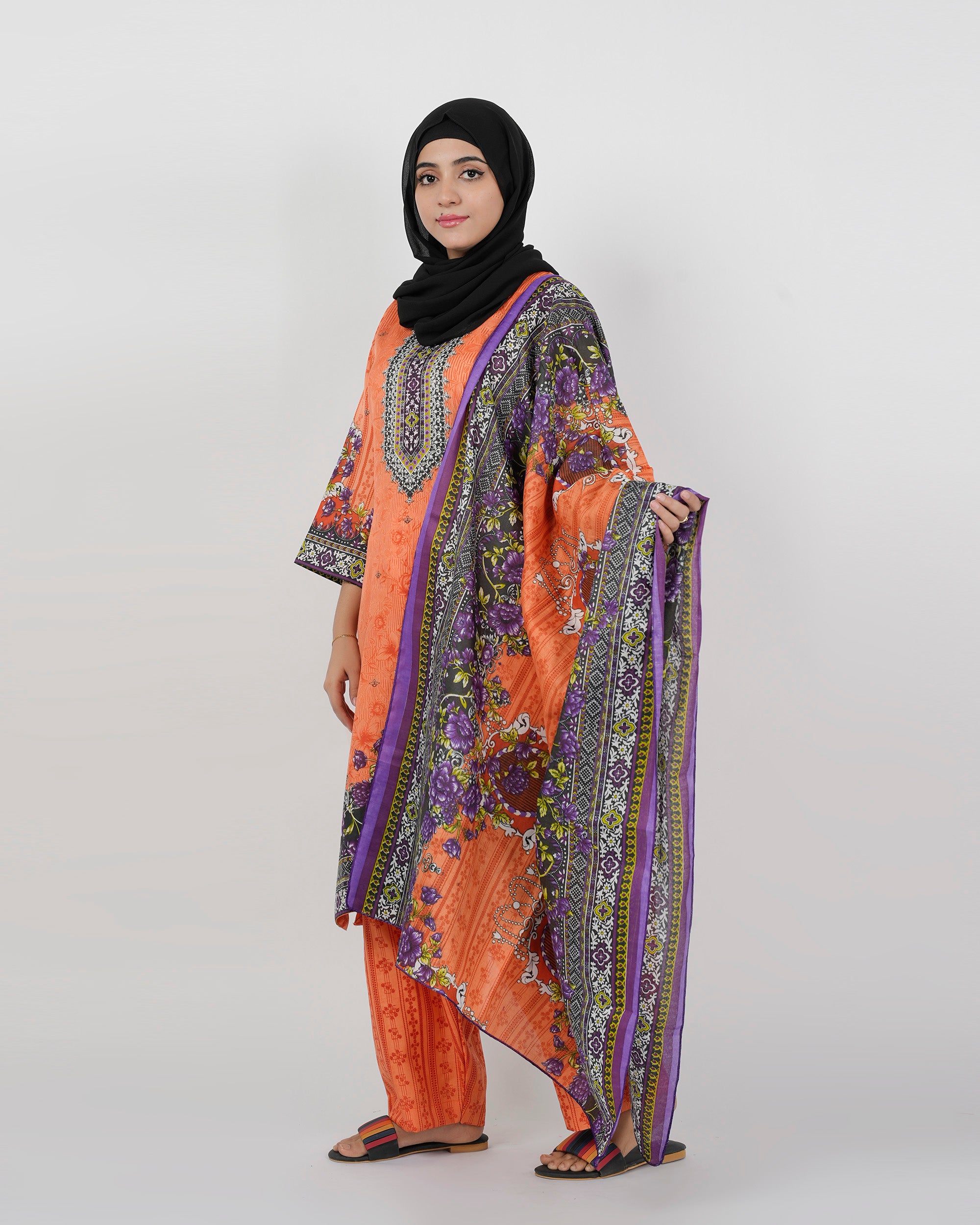 Gul Jee Shahzaib Women 3-Piece Unstitched Suit  - 8, Women, 3Pcs Shalwar Suit, Chase Value, Chase Value