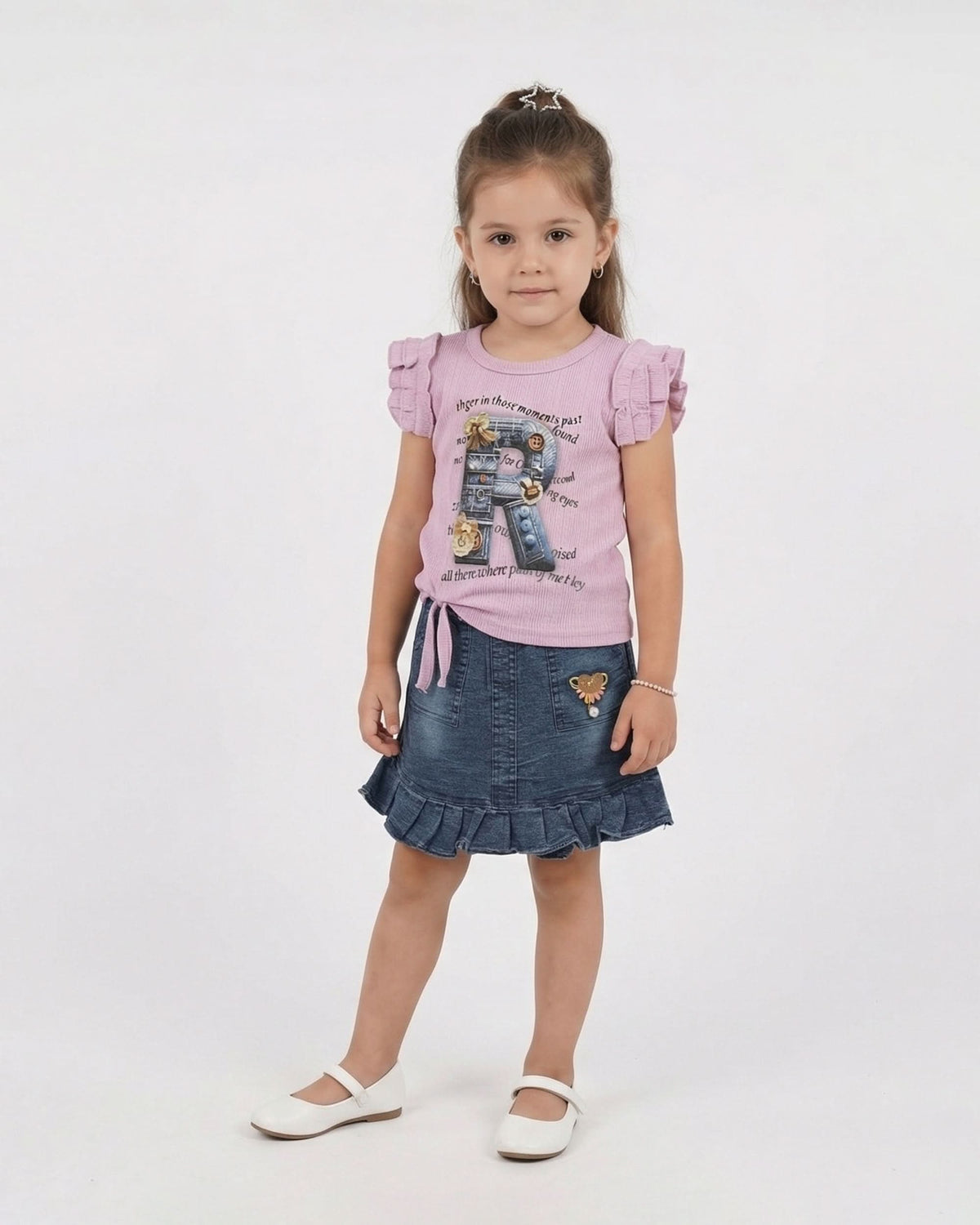 Valuables Girls Half Sleeves Skirt Suit, Girls Half Sleeves Suit, Chase Value, Chase Value
