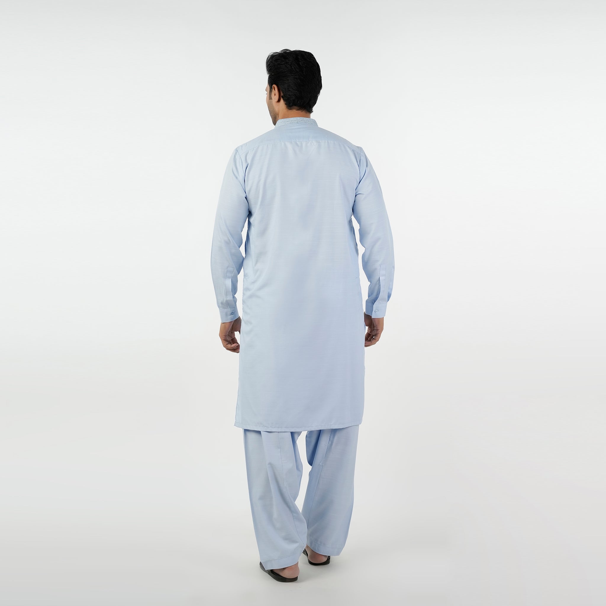 Eminent Men's Embroidered Kurta Shalwar Suit - Sky Blue, Men's Shalwar Kameez, Eminent, Chase Value
