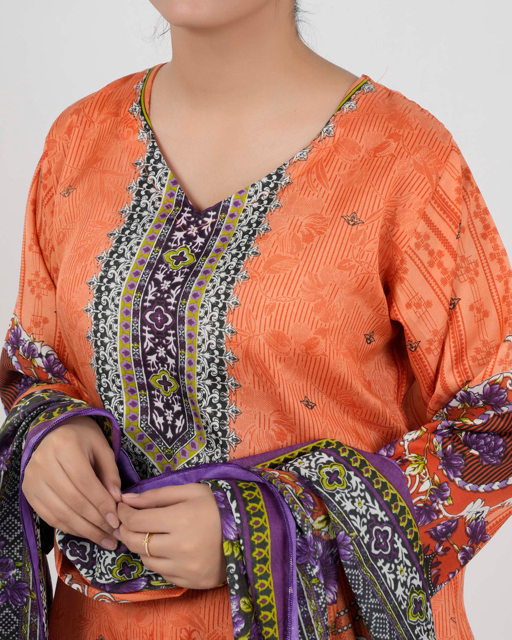 Gul Jee Shahzaib Women 3-Piece Unstitched Suit  - 8, Women, 3Pcs Shalwar Suit, Chase Value, Chase Value