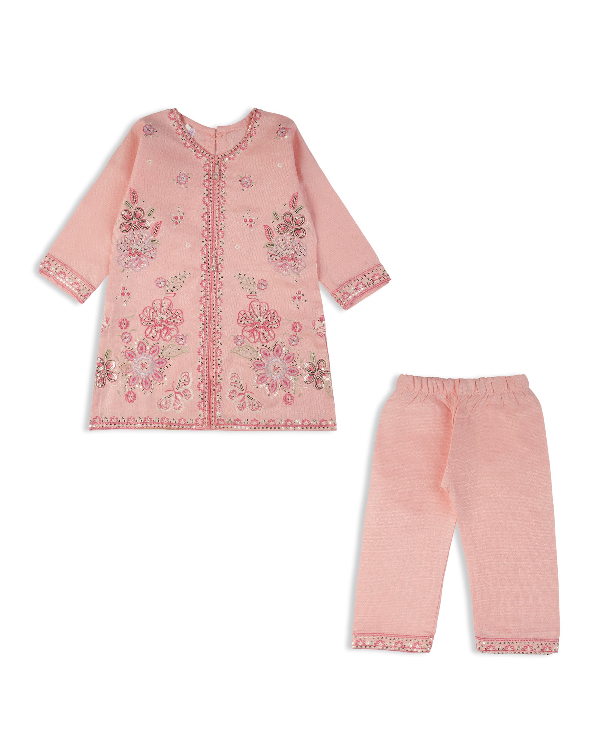 Girl’s Embroidered Shalwar Suit, Girls Shalwar Kameez, Chase Value, Chase Value