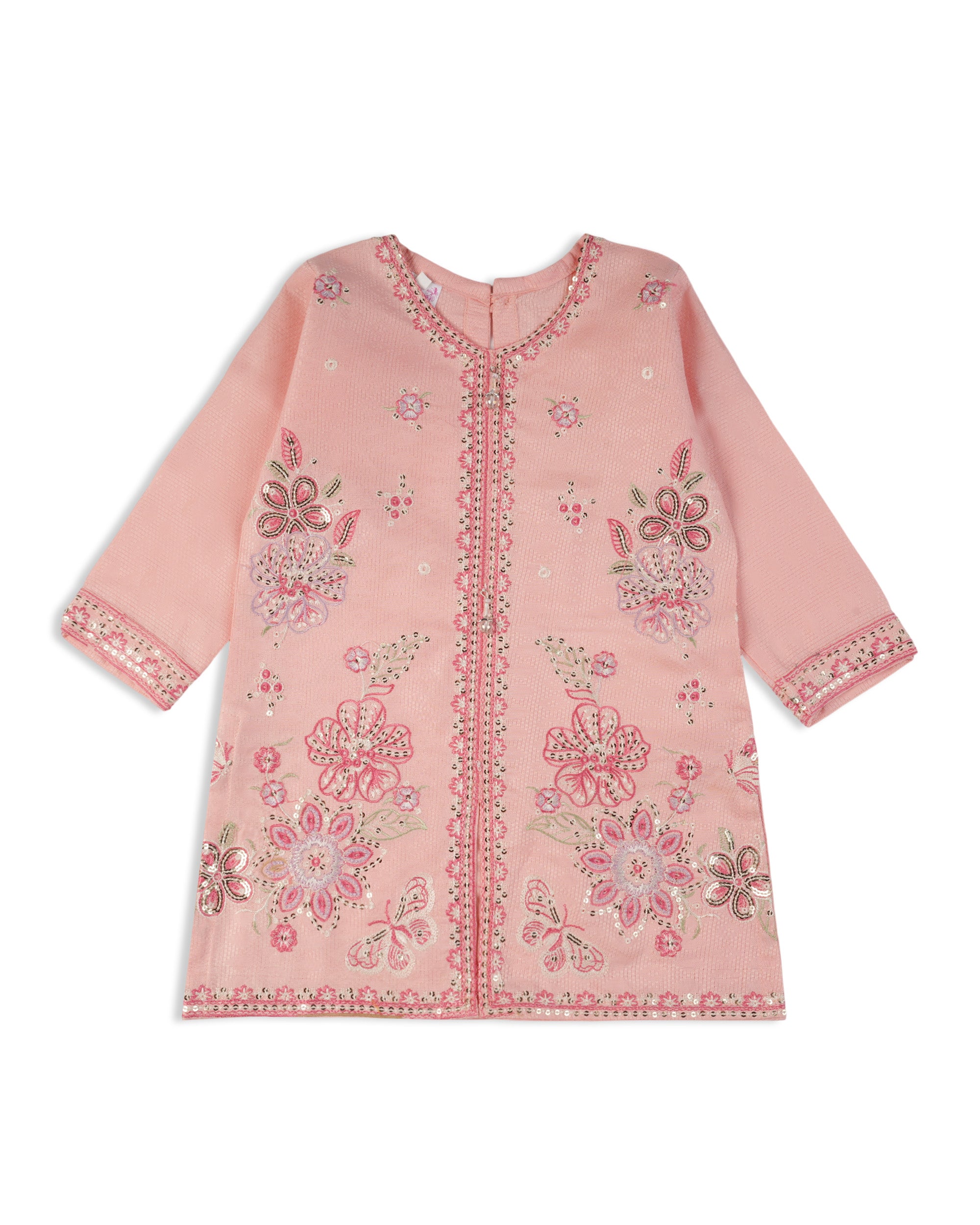 Girl’s Embroidered Shalwar Suit, Girls Shalwar Kameez, Chase Value, Chase Value