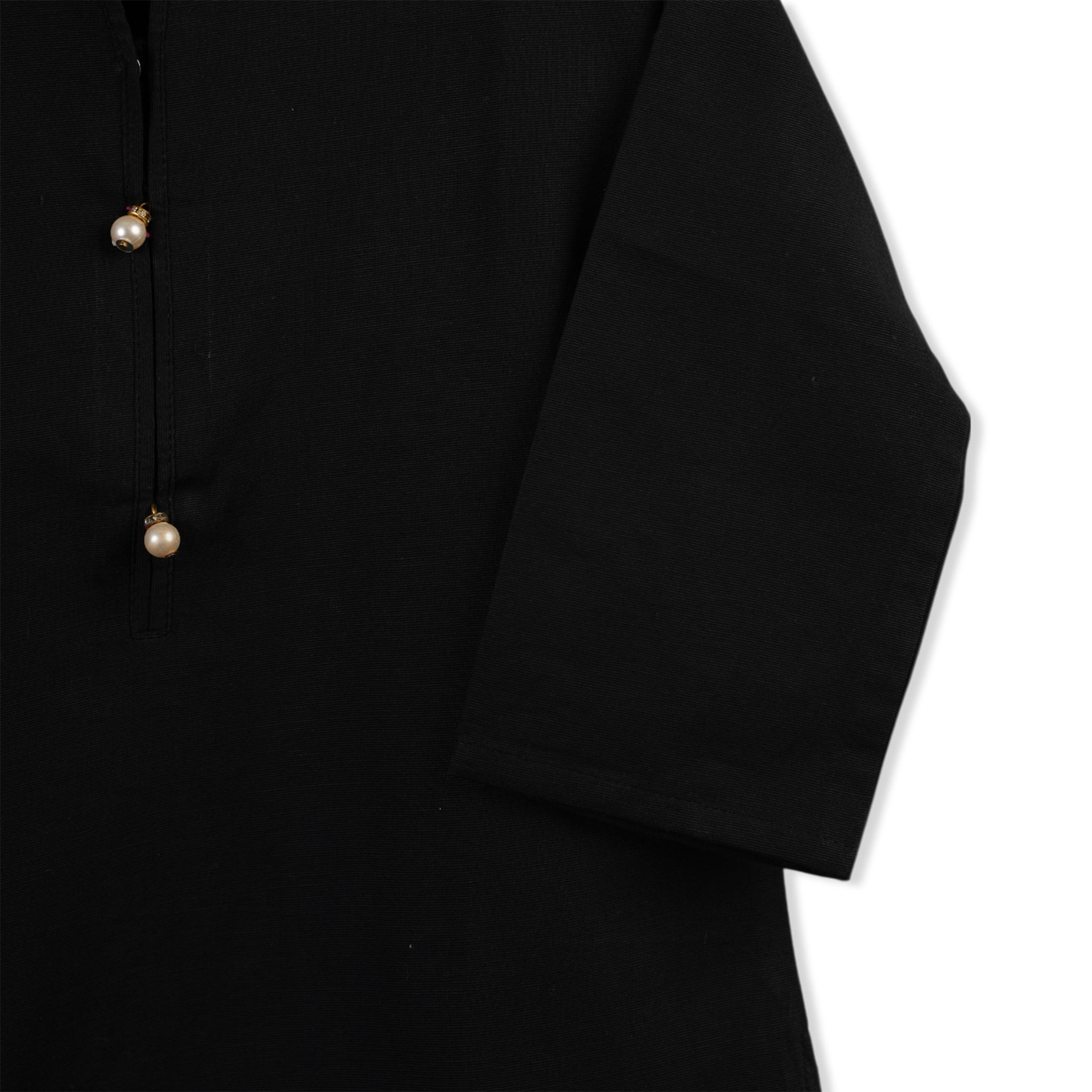 Girls Embroidered Kurti - Black, Girls Kurti, Chase Value, Chase Value