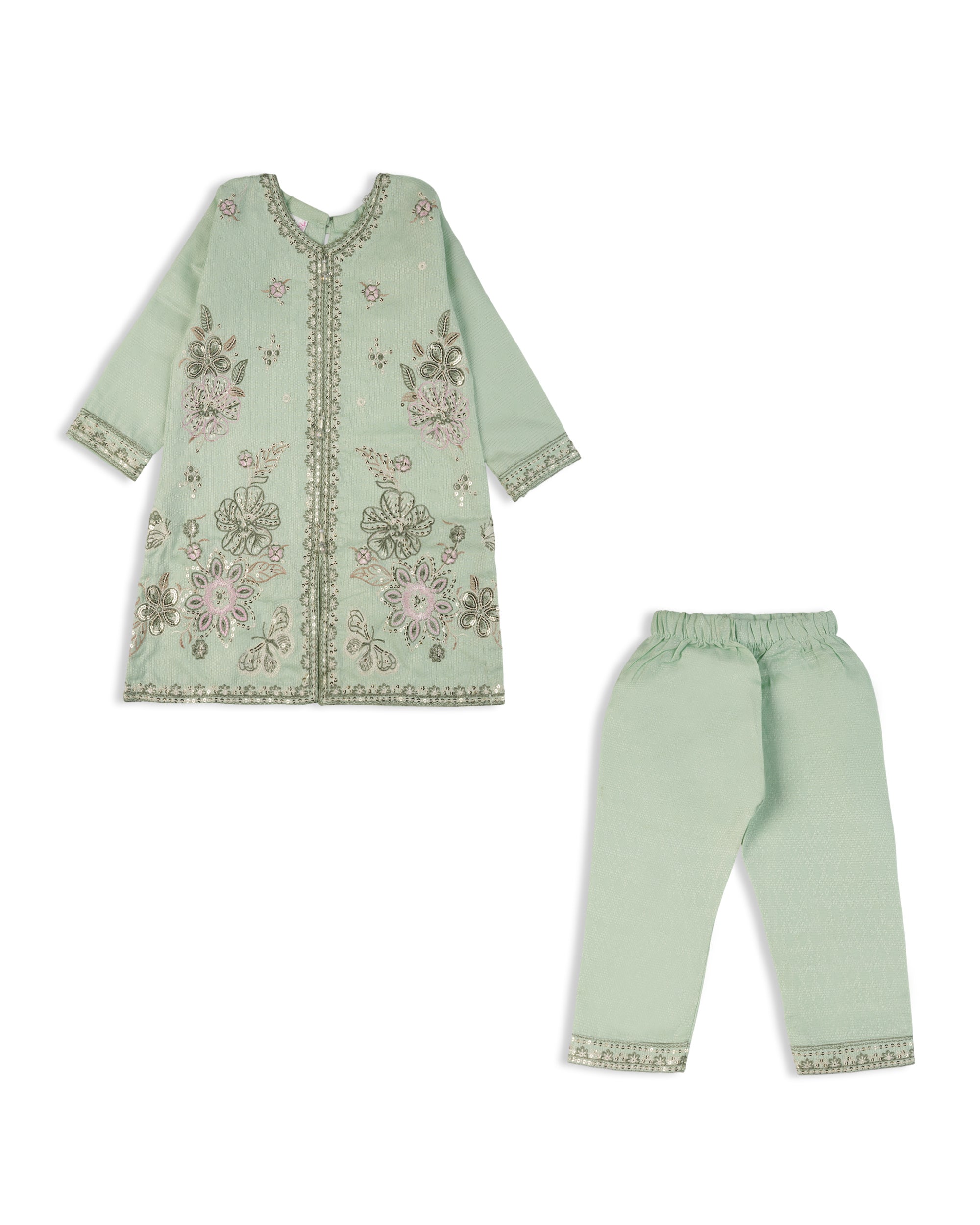 Girl’s Embroidered Shalwar Suit, Girls Shalwar Kameez, Chase Value, Chase Value