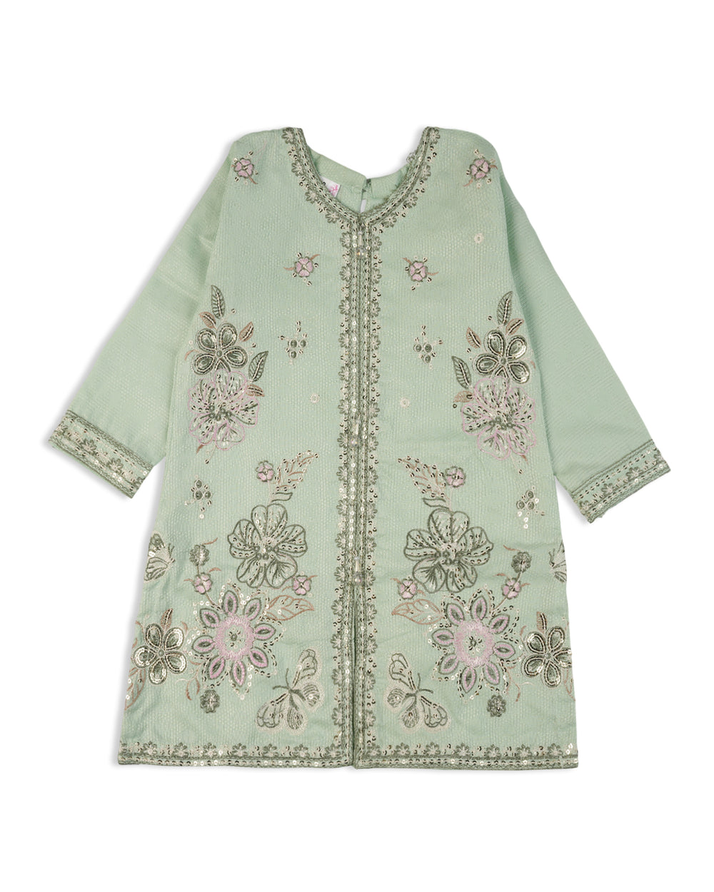 Girl’s Embroidered Shalwar Suit, Girls Shalwar Kameez, Chase Value, Chase Value
