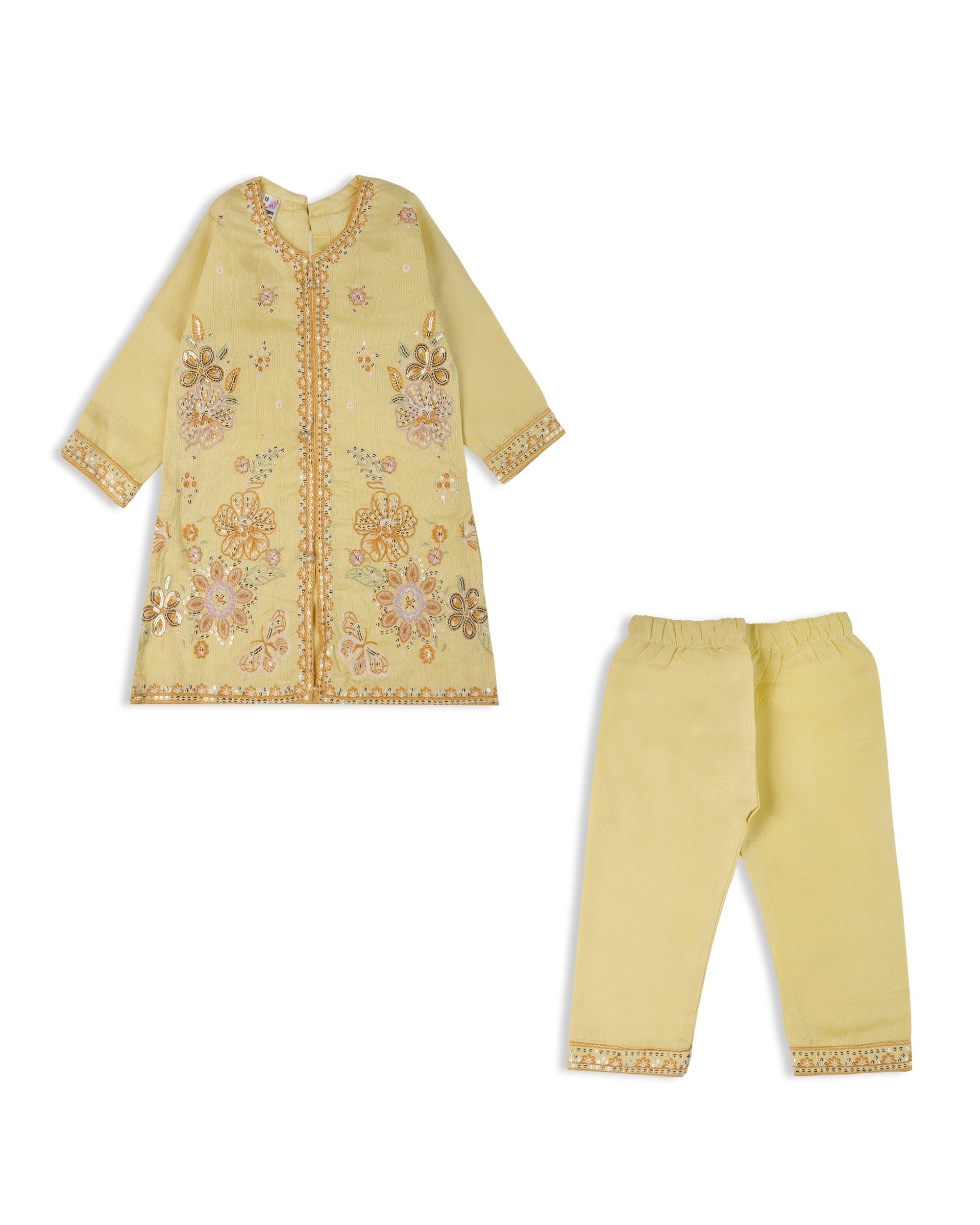 Girl’s Embroidered Shalwar Suit, Girls Shalwar Kameez, Chase Value, Chase Value