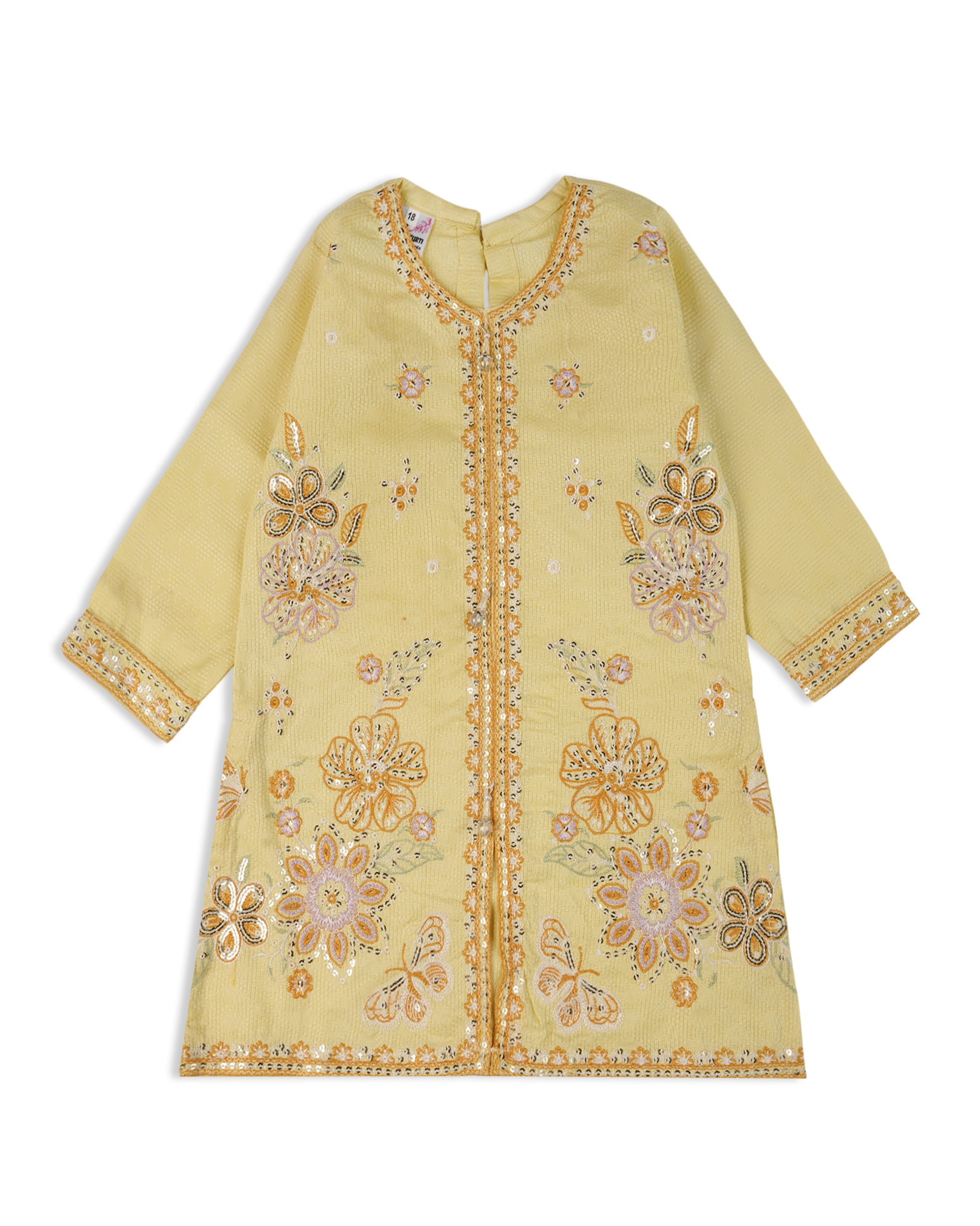 Girl’s Embroidered Shalwar Suit, Girls Shalwar Kameez, Chase Value, Chase Value
