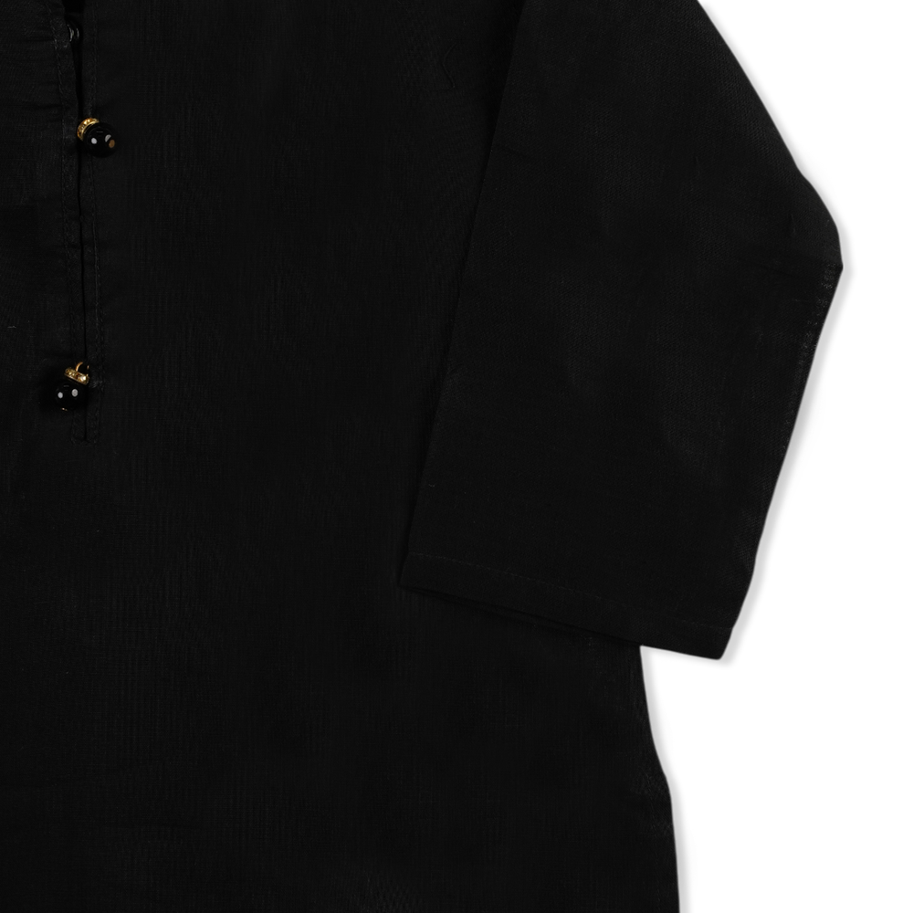 Girls Plain Kurti - Black, Girls Kurti, Chase Value, Chase Value