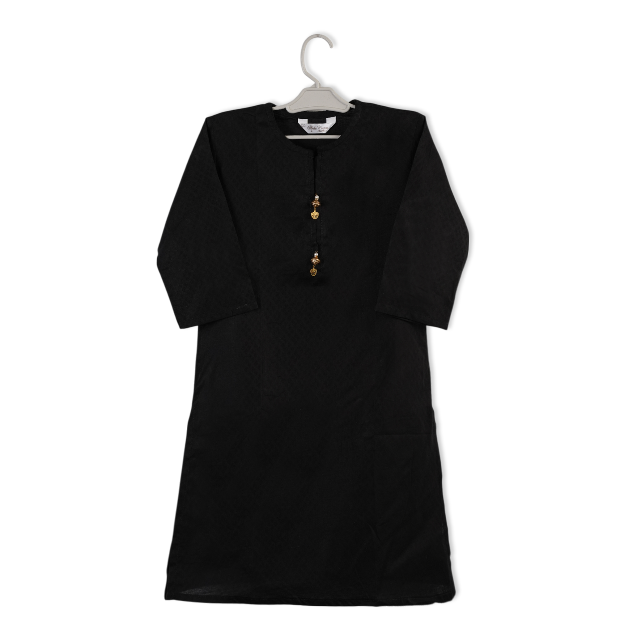 Girls Plain Kurti - Black, Girls Kurti, Chase Value, Chase Value