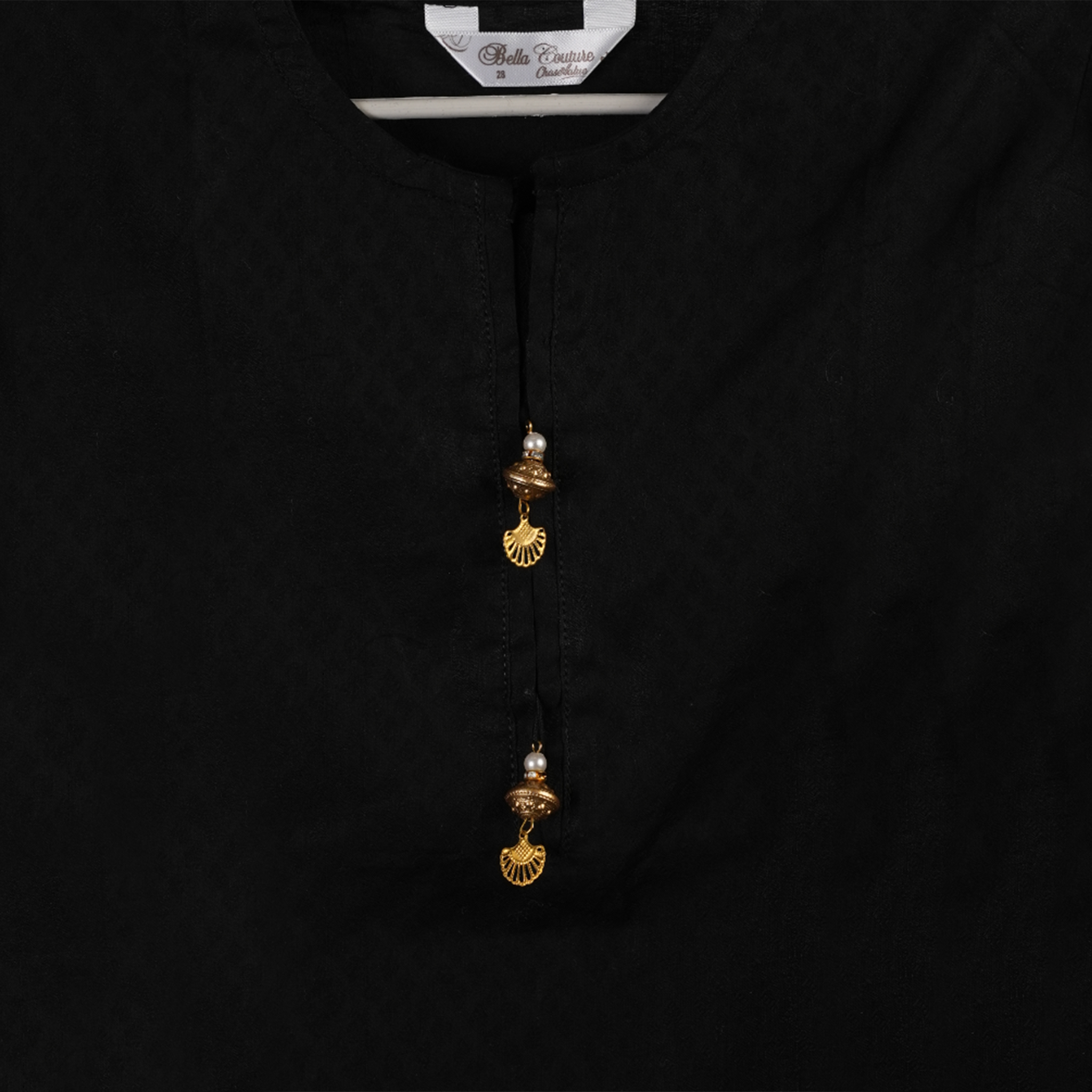 Girls Plain Kurti - Black, Girls Kurti, Chase Value, Chase Value