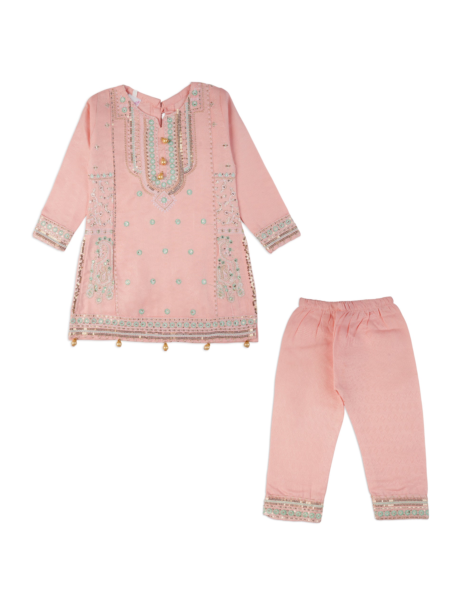 Girl’s Embroidered Shalwar Suit, Girls Shalwar Kameez, Chase Value, Chase Value