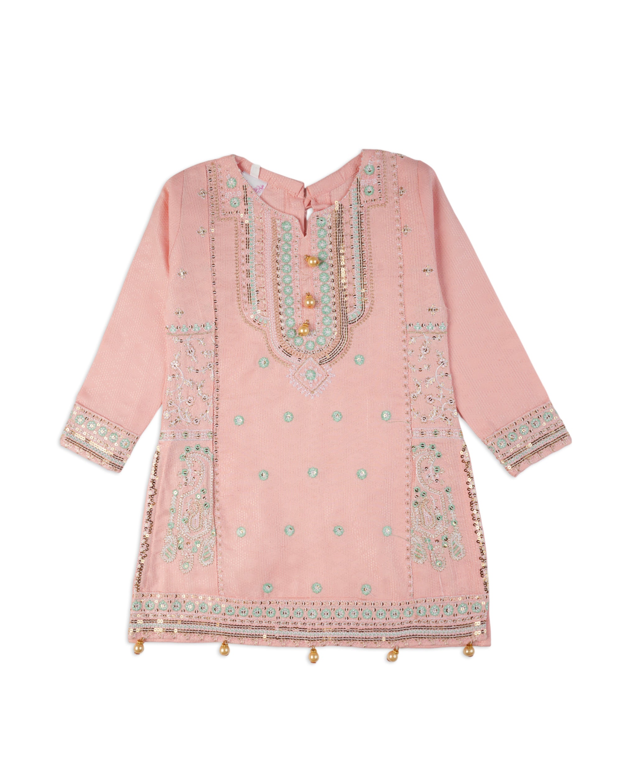 Girl’s Embroidered Shalwar Suit, Girls Shalwar Kameez, Chase Value, Chase Value