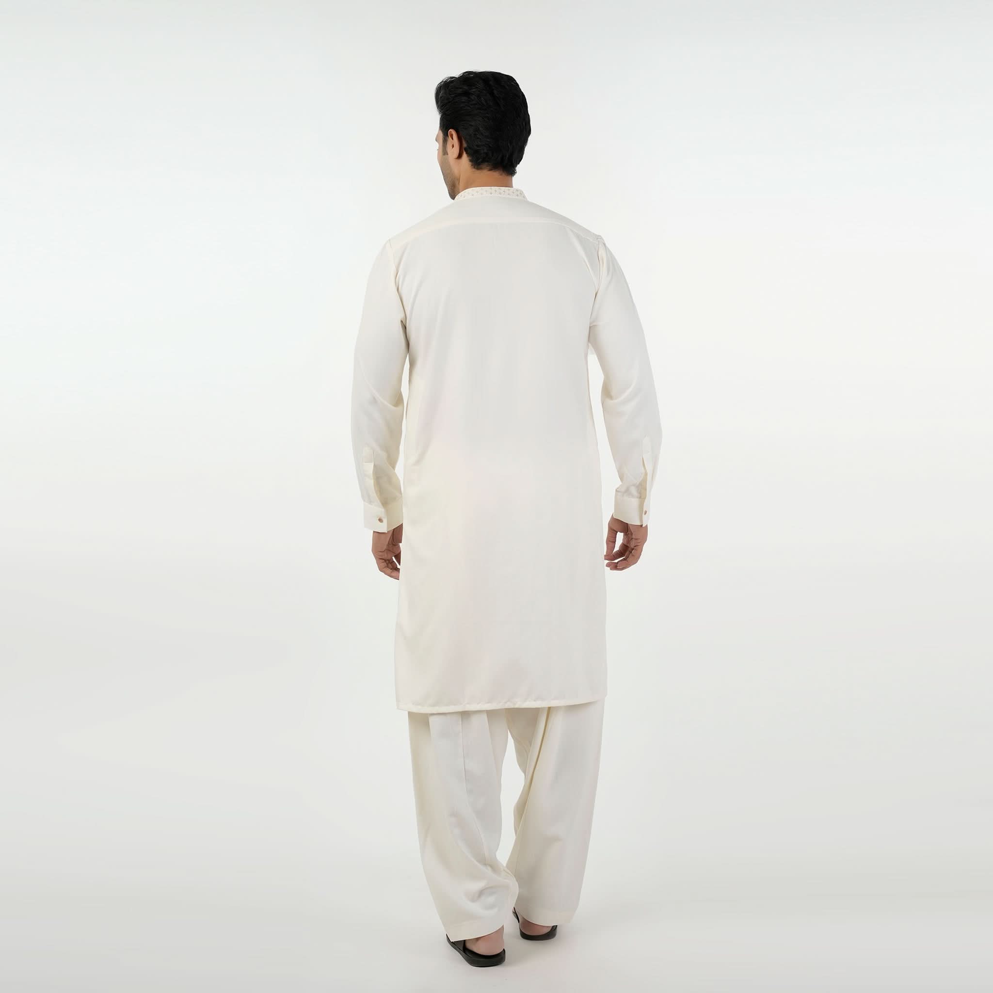 Eminent Men's Kurta Shalwar Suit - Off White, Men's Shalwar Kameez, Eminent, Chase Value