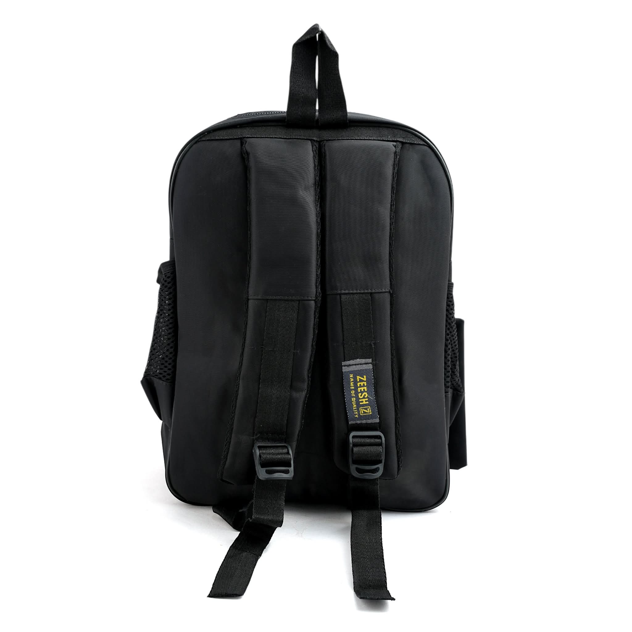 Kids School Backpack 15.5" Zee-214 - Black, School Bags, Chase Value, Chase Value