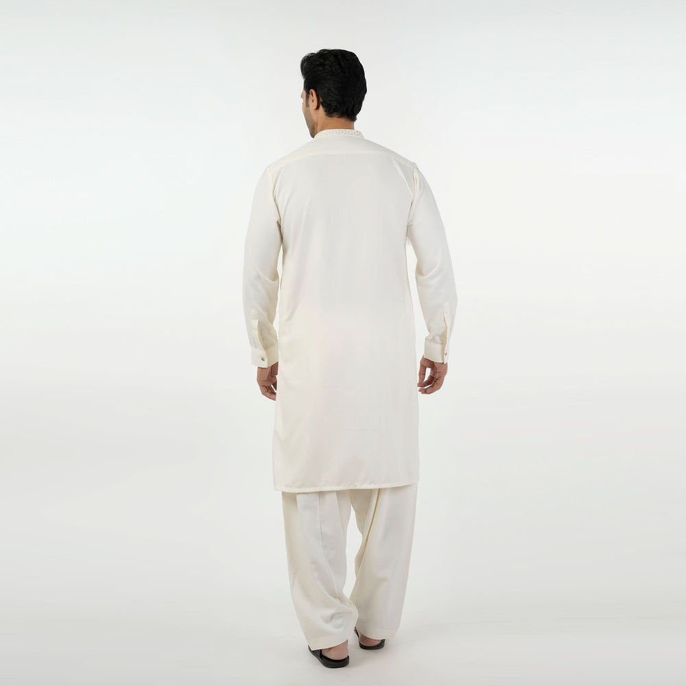Eminent Men's Kurta Shalwar Suit - Off White, Men's Shalwar Kameez, Eminent, Chase Value