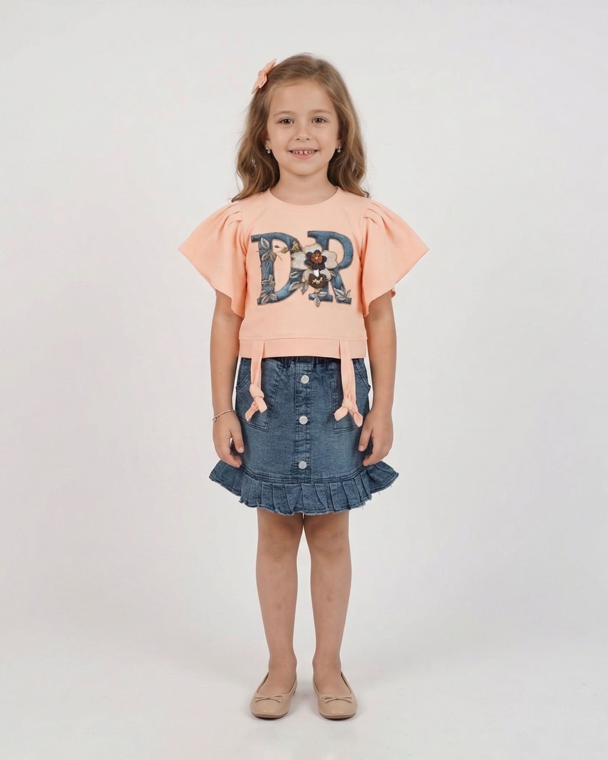 Valuables Girls Half Sleeves Skirt Suit, Girls Half Sleeves Suit, Valuables, Chase Value
