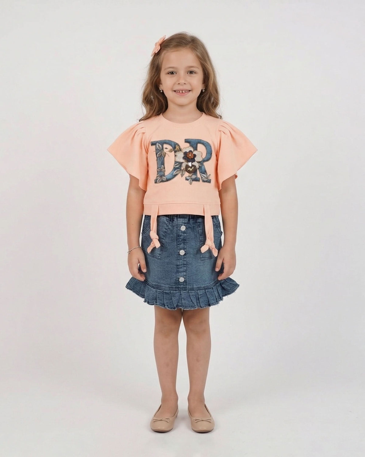 Valuables Girls Half Sleeves Skirt Suit, Girls Half Sleeves Suit, Valuables, Chase Value