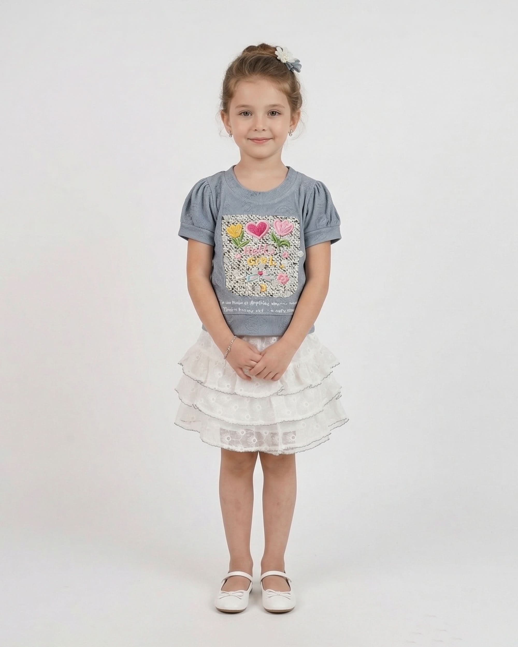 Valuables Girls Half Sleeves Skirt Suit, Girls Half Sleeves Suit, Chase Value, Chase Value