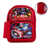 Kids School Backpack 15.5" Zee-214 - Red, School Bags, Chase Value, Chase Value