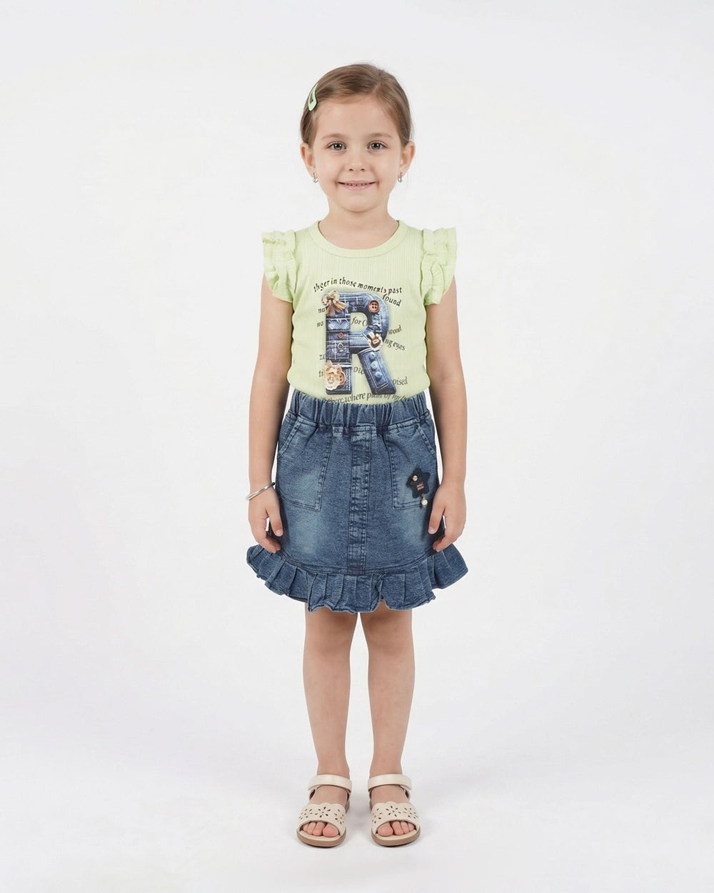 Valuables Girls Half Sleeves Skirt Suit, Girls Half Sleeves Suit, Chase Value, Chase Value