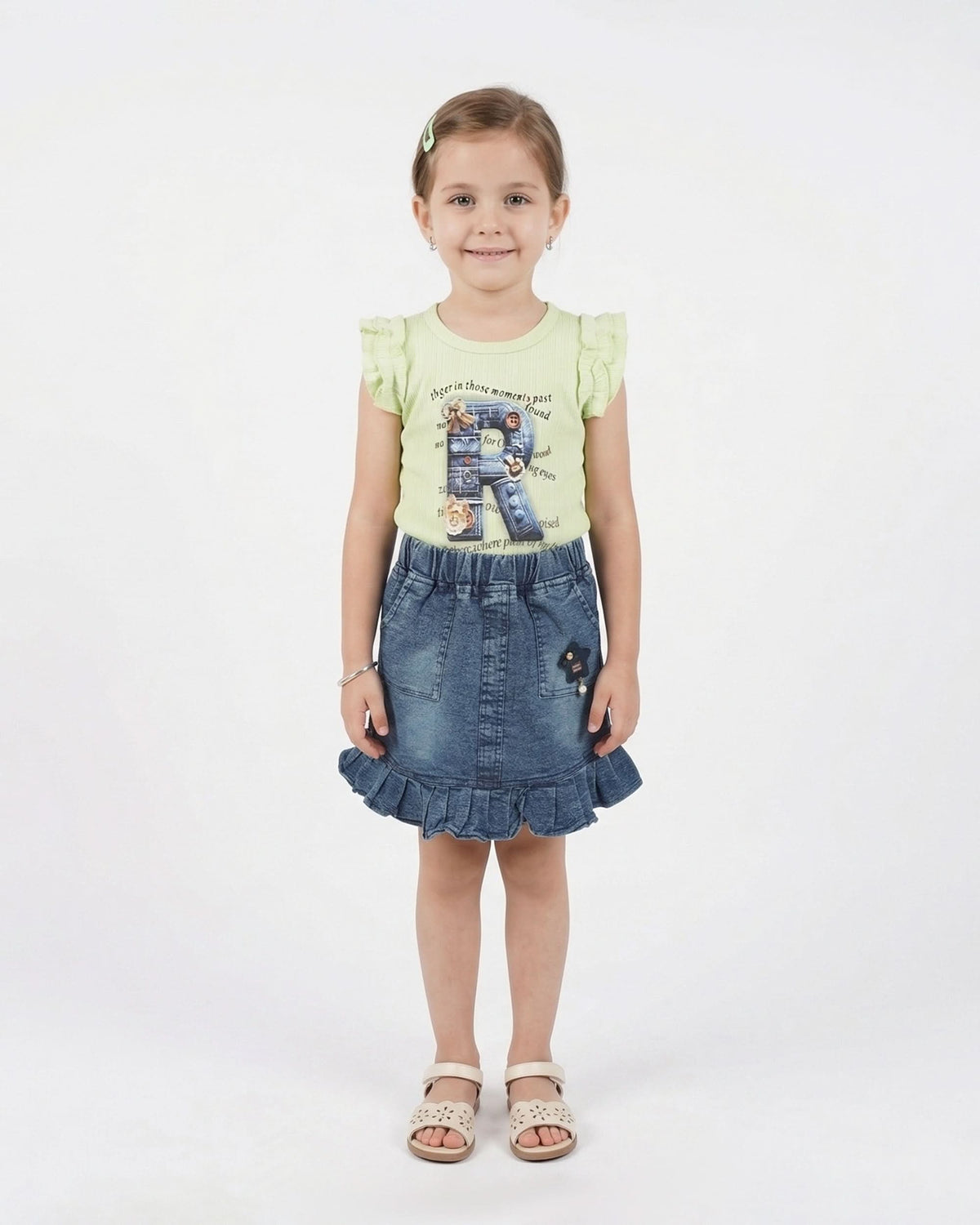 Valuables Girls Half Sleeves Skirt Suit, Girls Half Sleeves Suit, Chase Value, Chase Value