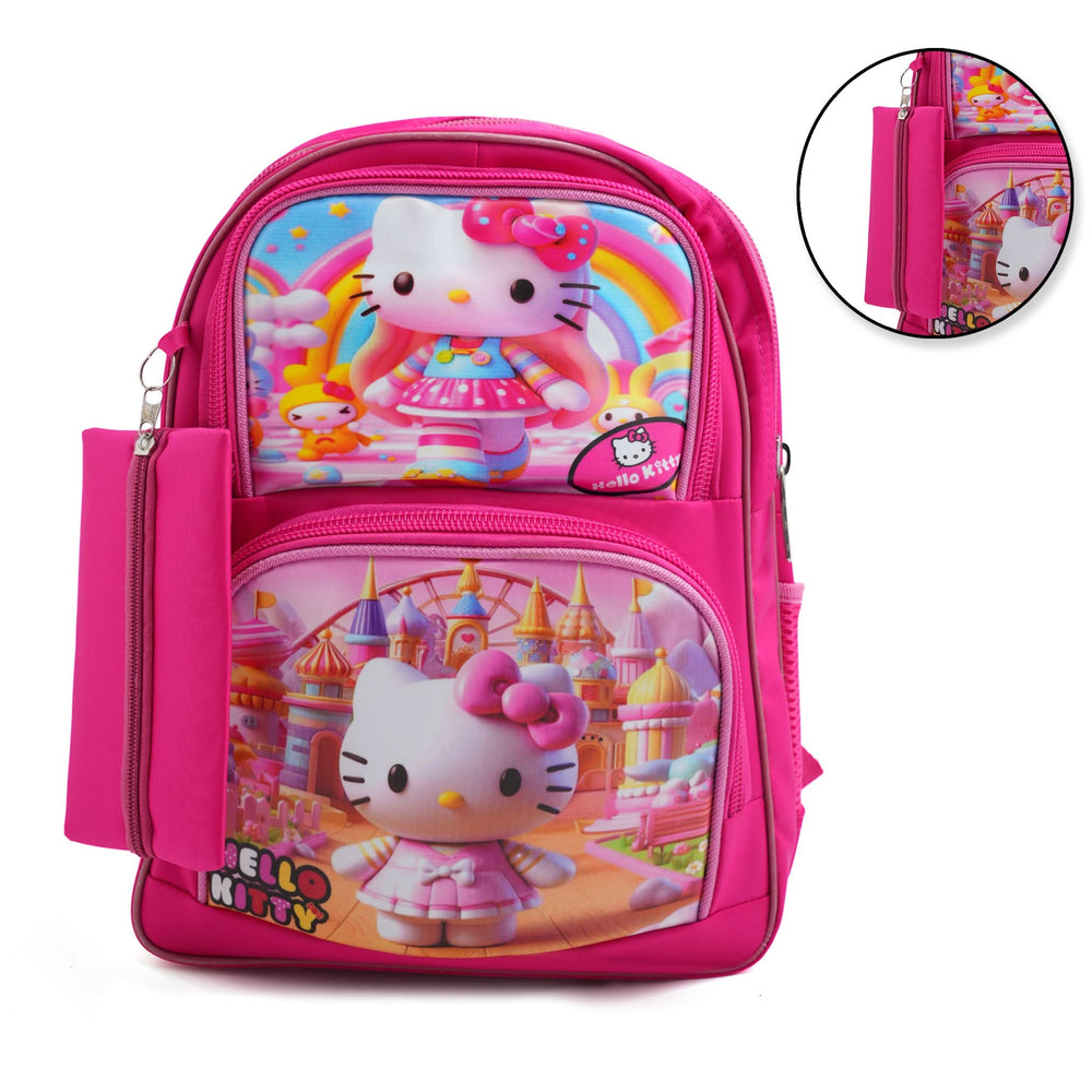 Kids School Backpack 14.5" Zee-214 - Pink, School Bags, Chase Value, Chase Value